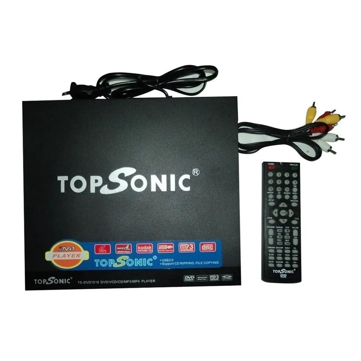 GENERICO - Reproductor Dvd Topsonic Multifuncional Usb Diseño Delgado