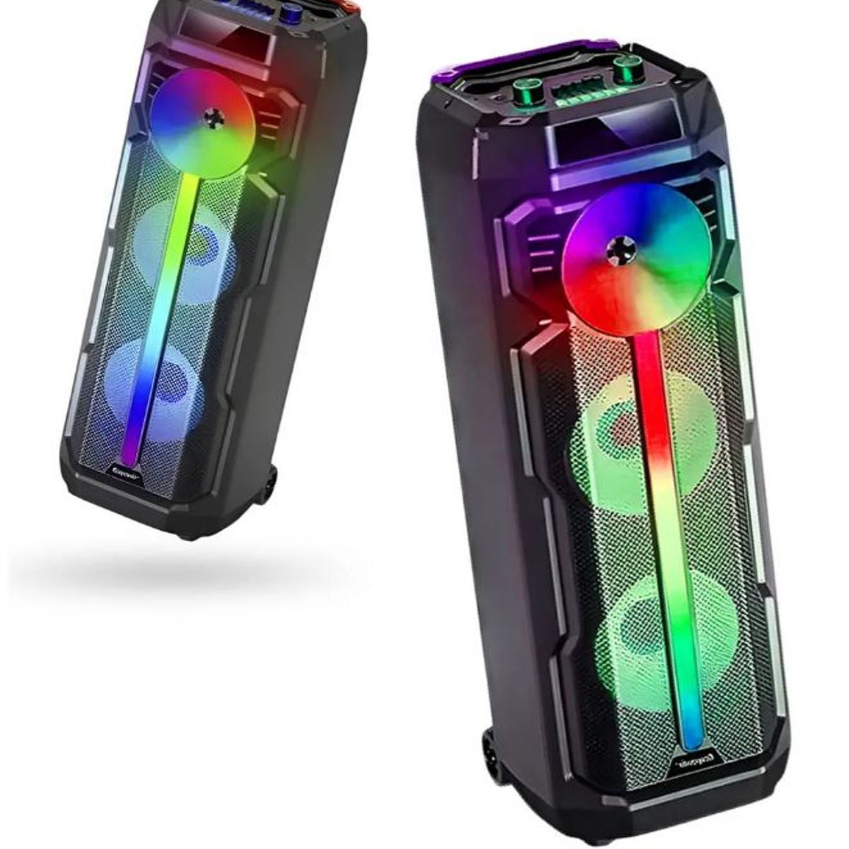 INNOVA - Parlante Bluetooth Potente Cedi-g 2896 Tws Luces Led Micrófono Negro 110v Negro 110v