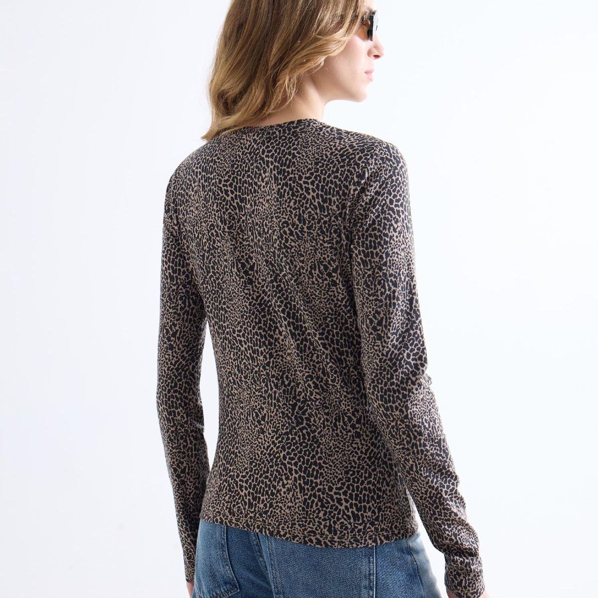 SEVEN SEVEN - Camiseta Básica Manga Larga  Para Mujer Camel Seven Seven