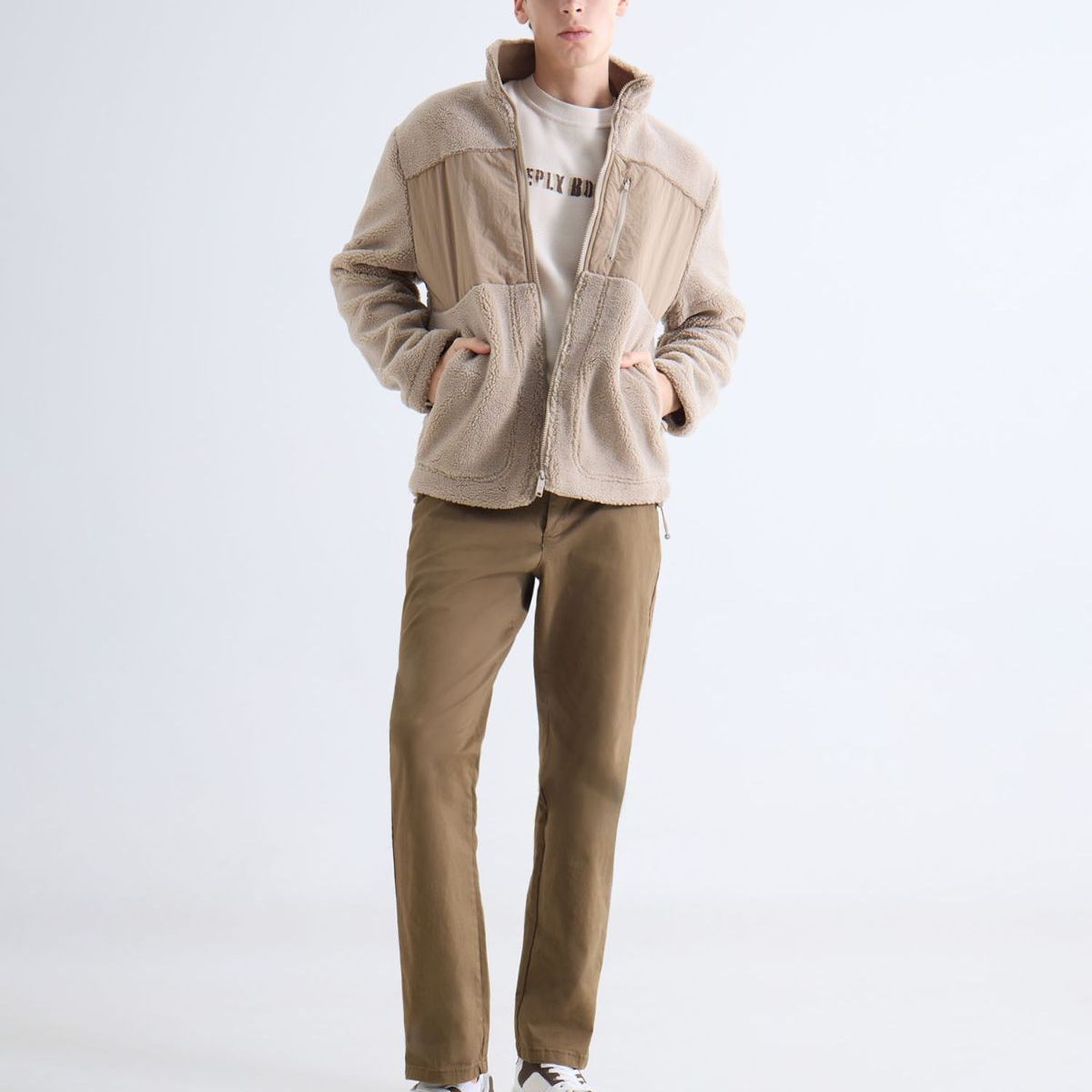 SEVEN SEVEN - Pantalón Chino Regular  Para Hombre Camel Seven Seven