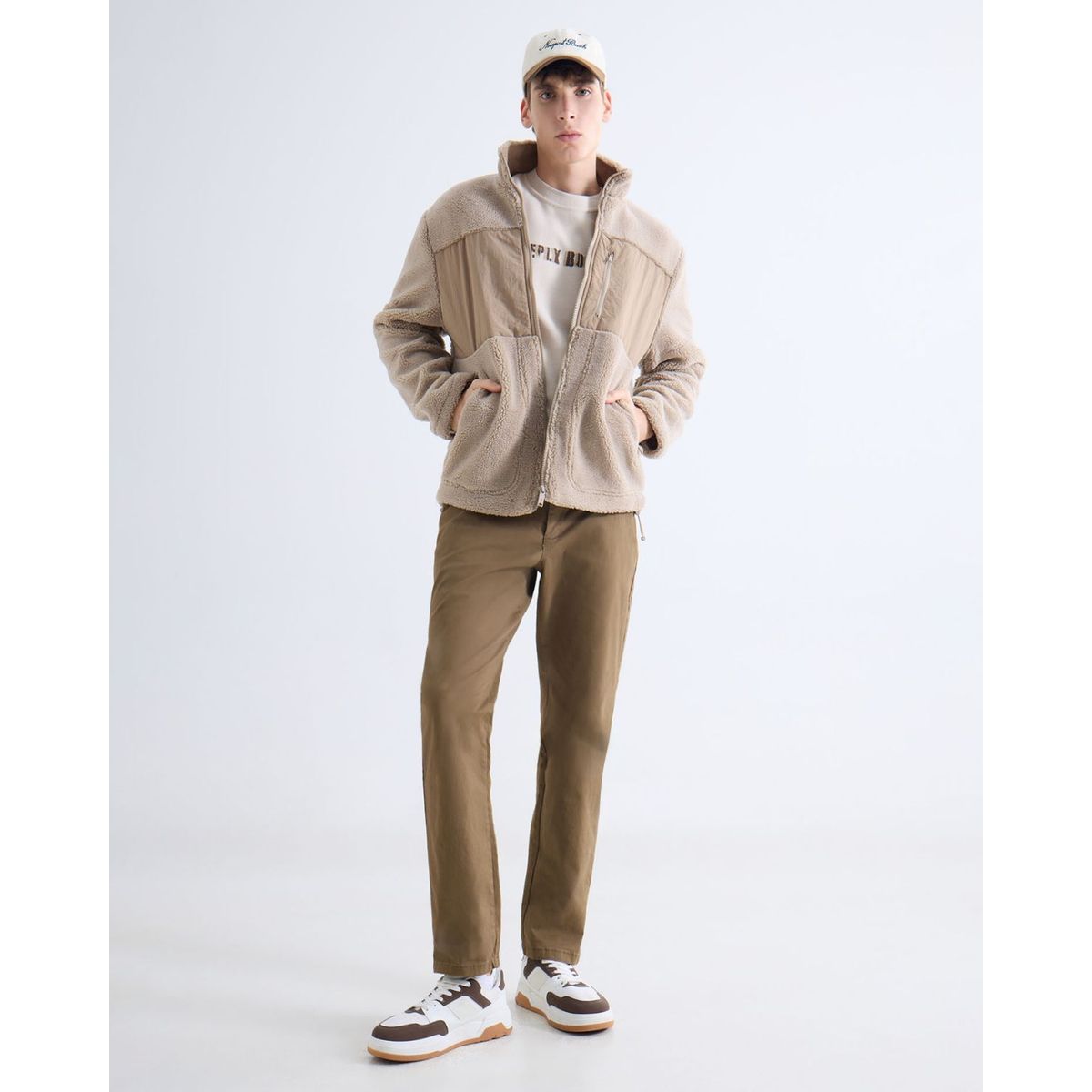 SEVEN SEVEN - Pantalón Chino Regular  Para Hombre Camel Seven Seven