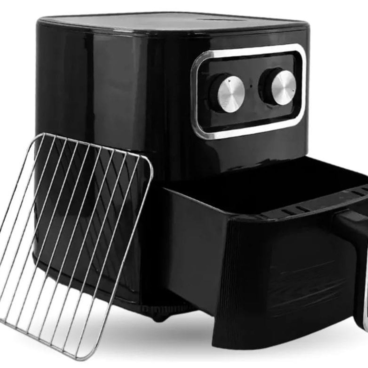 INNOVA - Freidora Air Fryer De Aire 6.5 Litros 2400w Ventana Visora Negro 110v Negro 110v