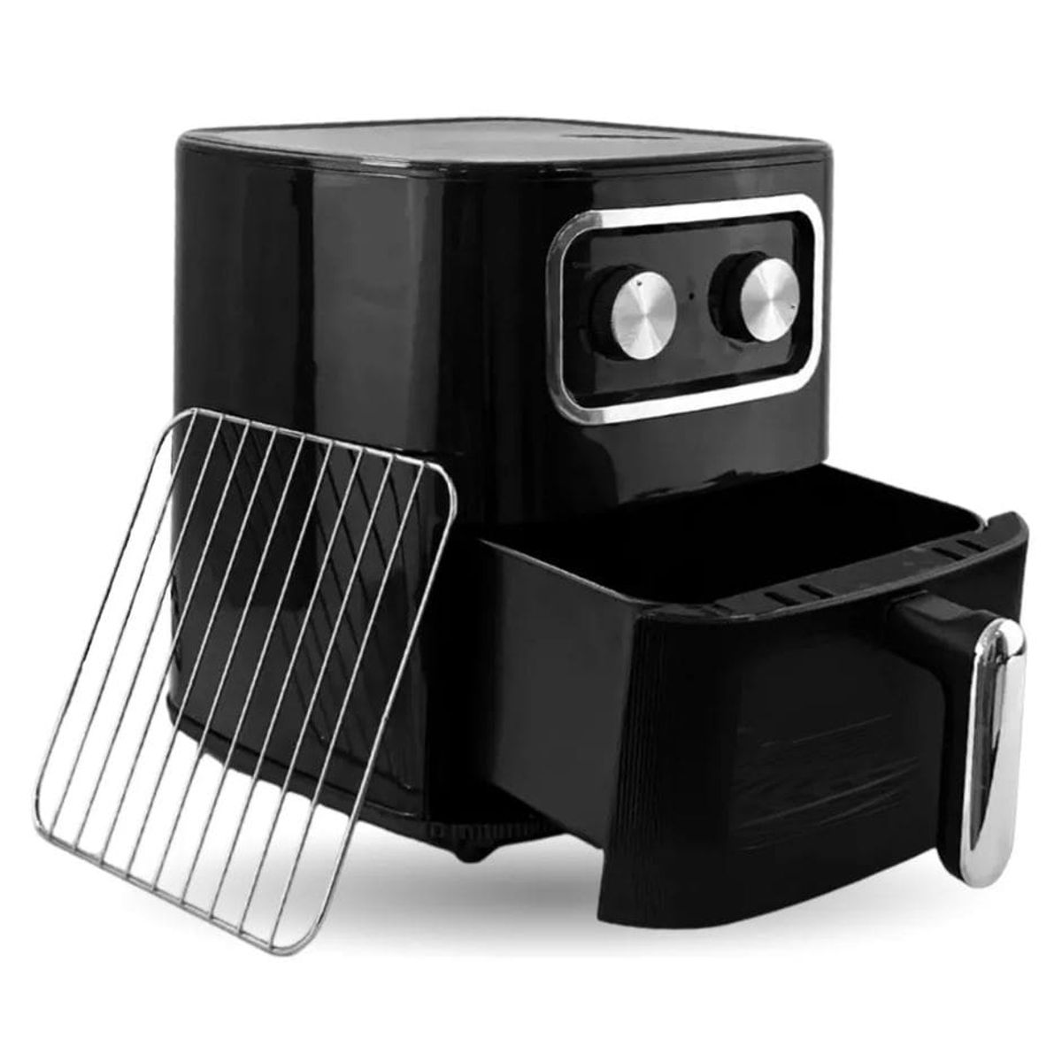 INNOVA - Freidora Air Fryer De Aire 6.5 Litros 2400w Ventana Visora Negro 110v Negro 110v