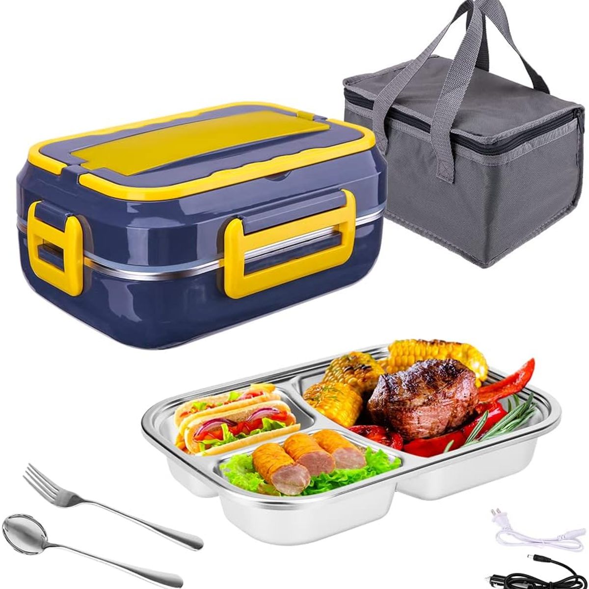 GENERICO - Lonchera Eléctrica Lunchbox 15l 40w Bateria Corriente