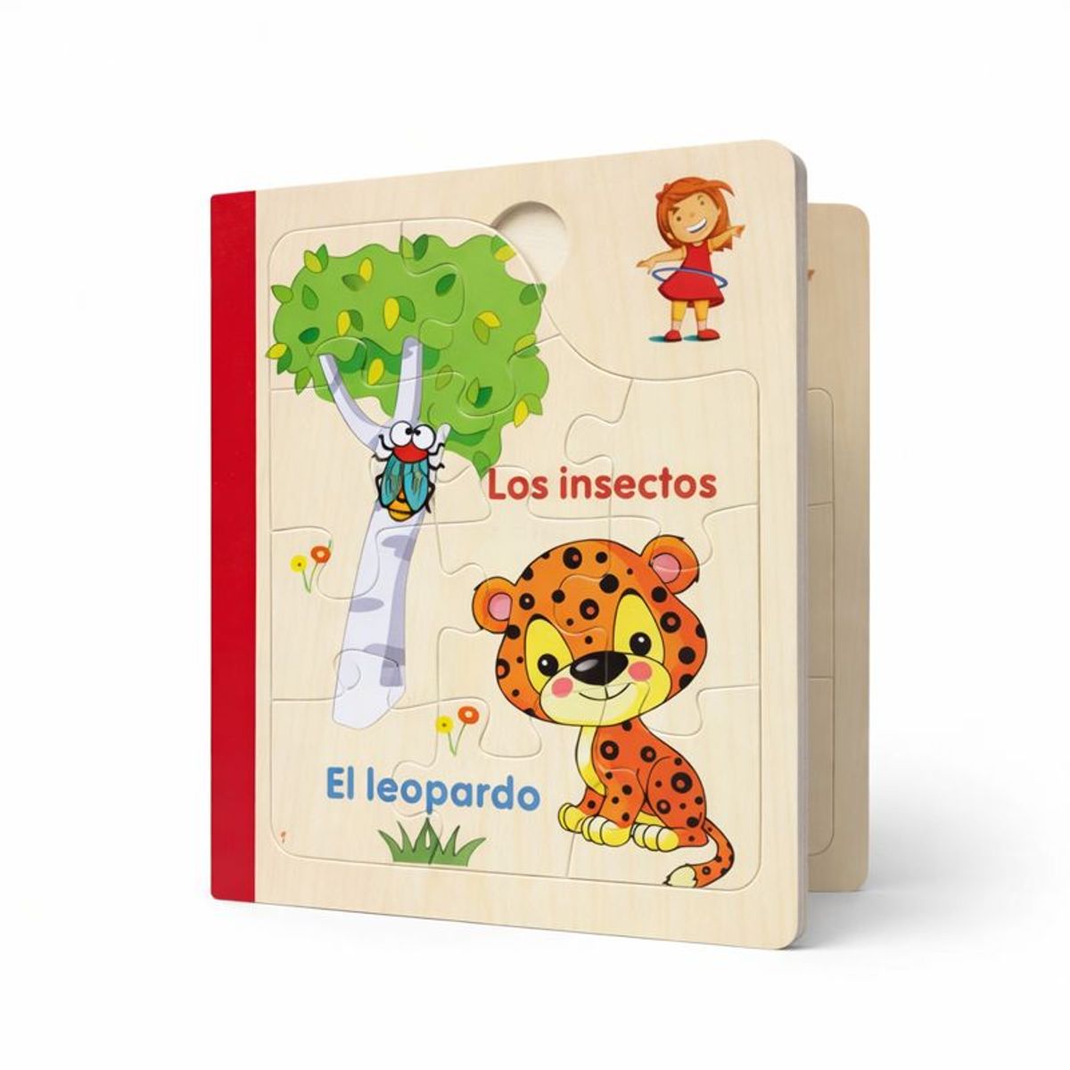 GENERICO - Libro Didáctico Infantil de 6 Rompecabezas Madera para Niños