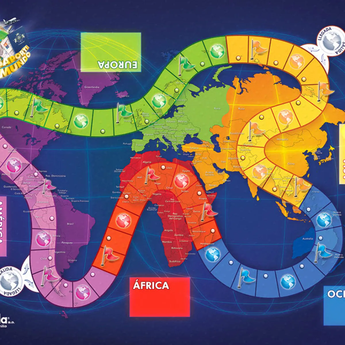 RONDA - Juego Didáctico Pasaporte Al Mundo Aprendizaje Ronda