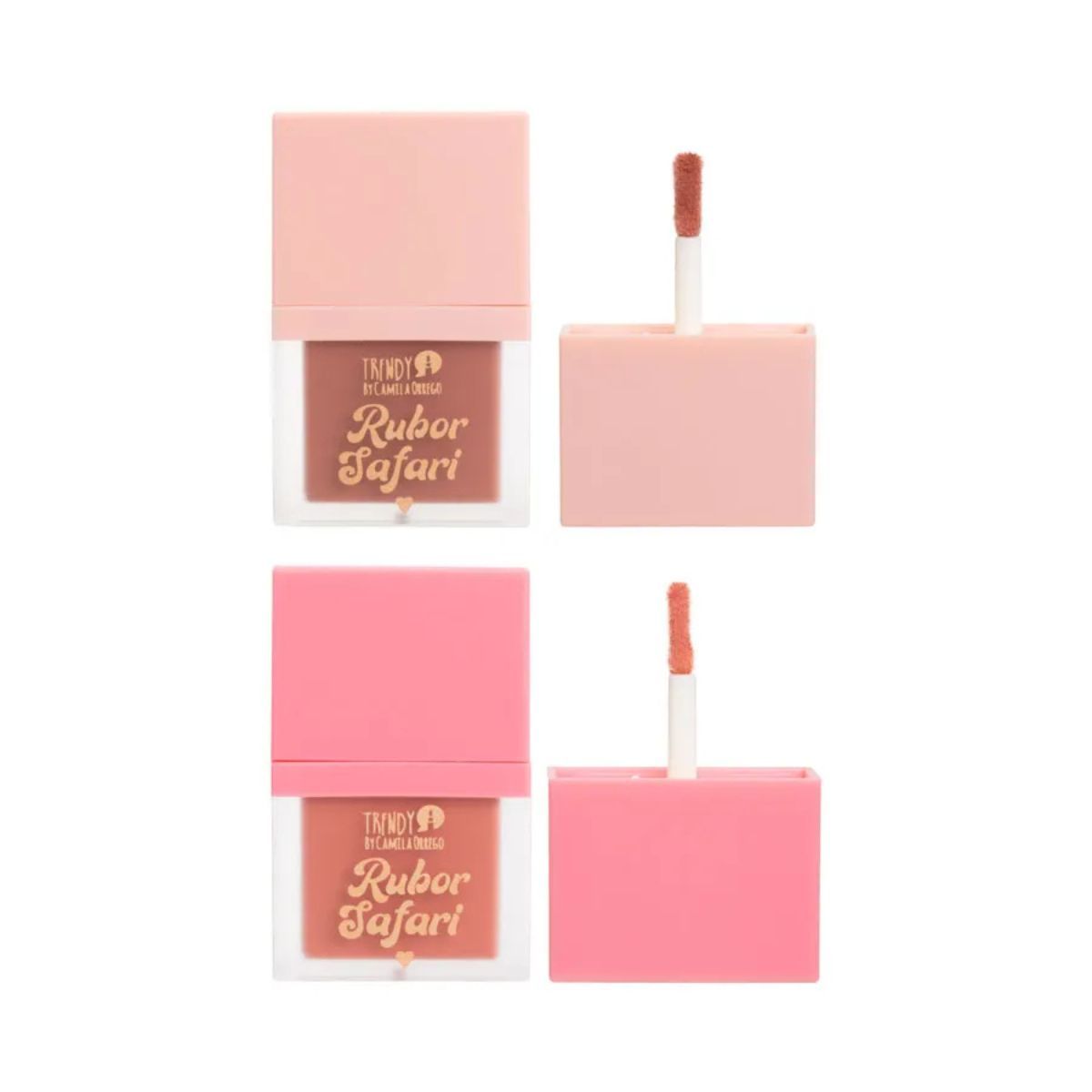 TRENDY - Rubor Liquido Trendy X2 Aporta Color Fresco Larga Duración