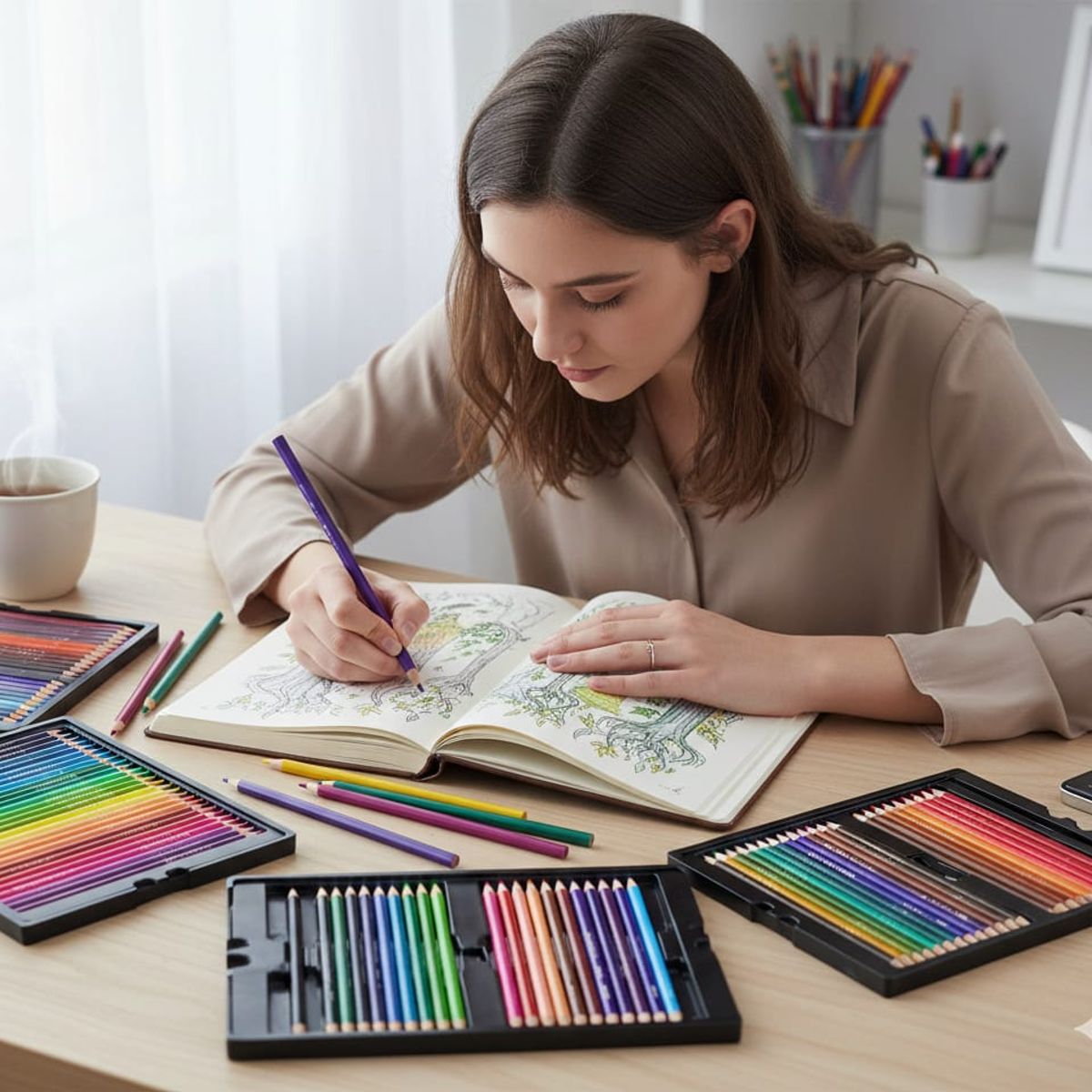 AMERICAN GENERICS - Set de Lápices de Colores Profesionales Kalour - Estuche de 180 Piezas Premium