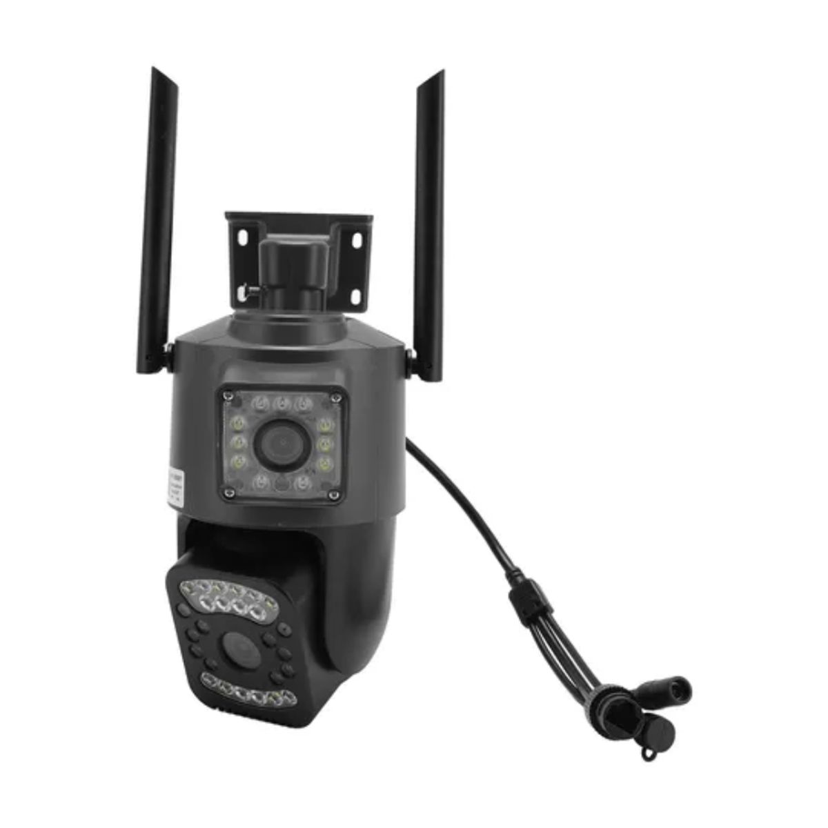 GENERICO - Cámara De Seguridad Wifi Exterior Ip66 De Doble Lente  Resolución