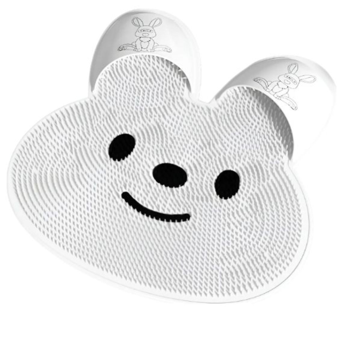 GENERICO - Cepillo de lavado de pies para ducha MEDIDA 40X40 tapete de masaje de baño con forma de conejo 624-2