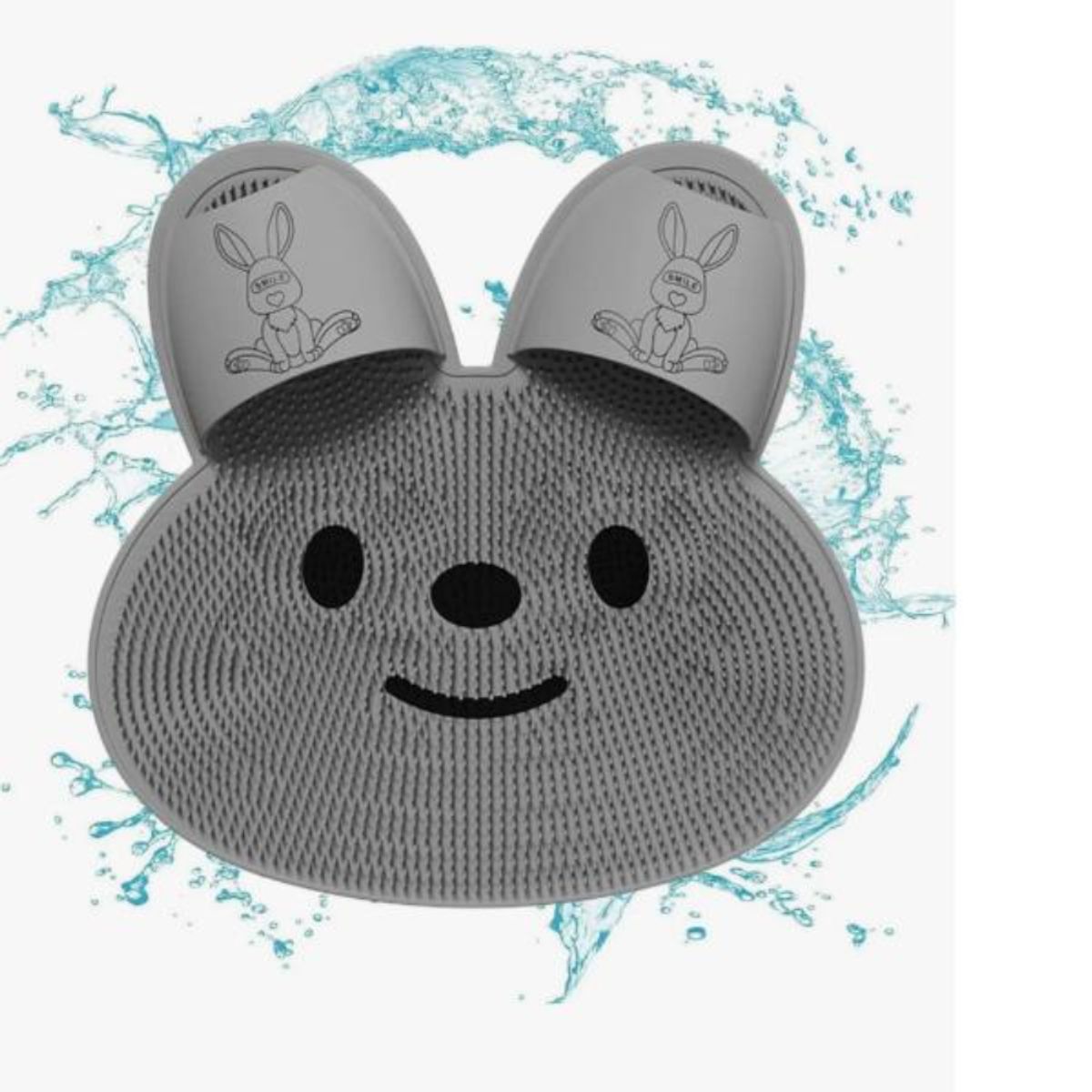 GENERICO - Cepillo de lavado de pies para ducha MEDIDA 40X40 tapete de masaje de baño con forma de conejo 624-2