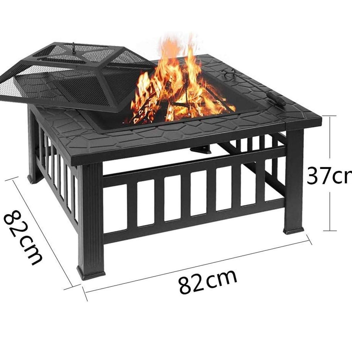 OEM - Mesa para exteriores Fogata  2 en 1 Jardin