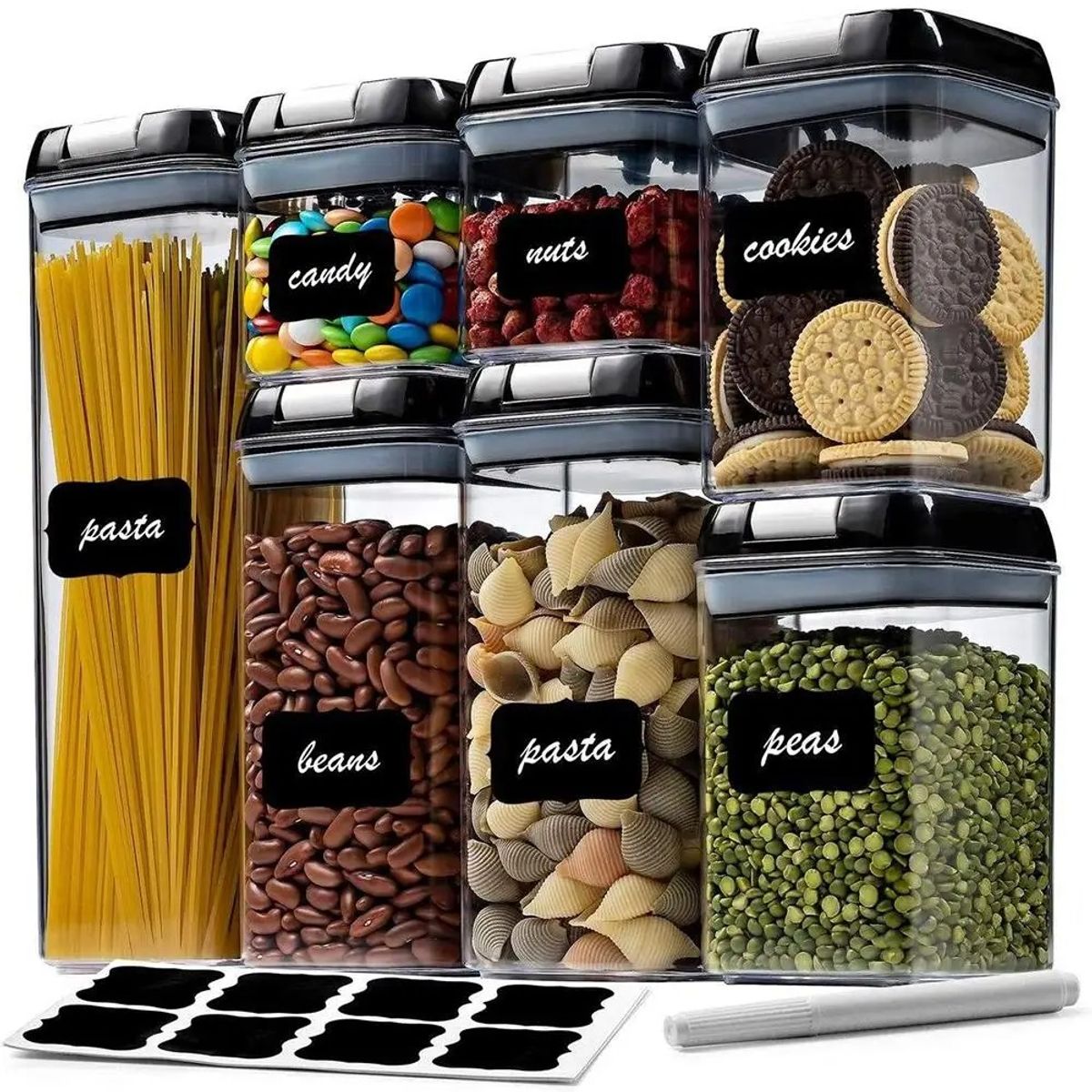 GENERICO - Juego De Recipientes Herméticos Para Alimentos, 7 Unidades