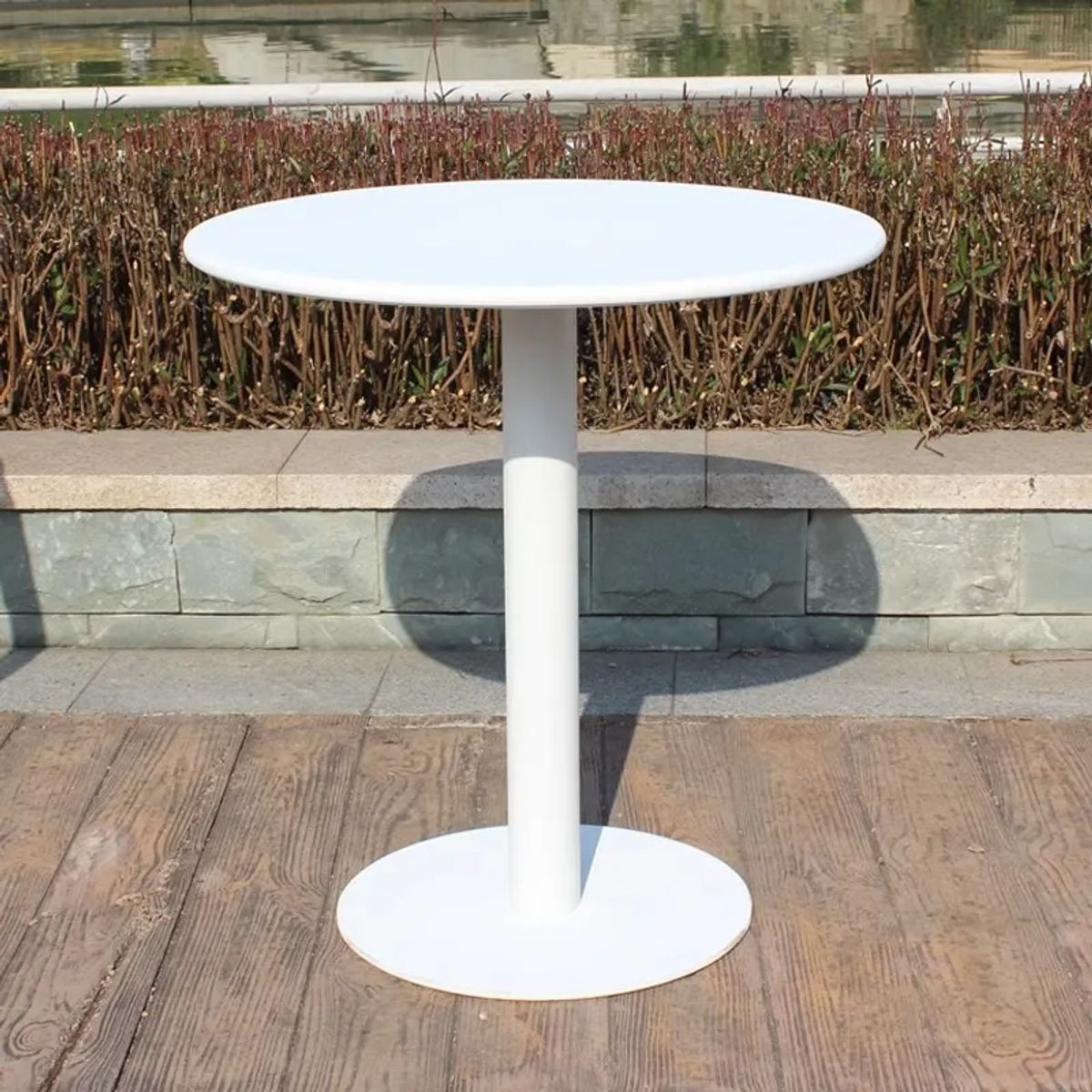 DISTRIONLINE - Mesa Oslo Comedor Y Exteriores Metálica 60 Cm Redonda_.