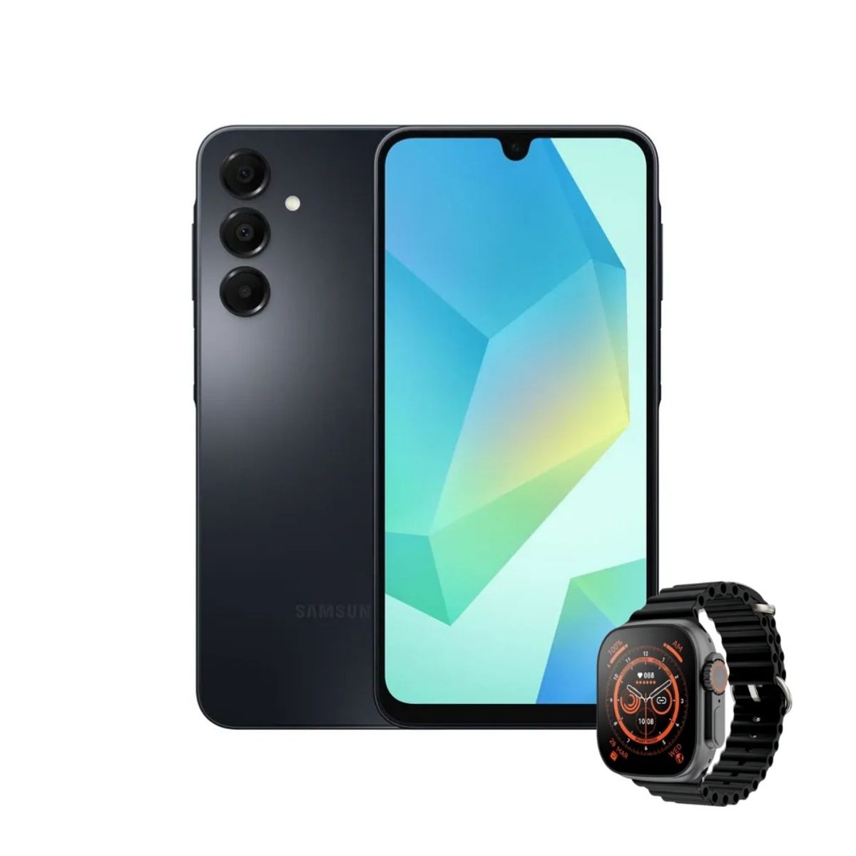 SAMSUNG - Celular Samsung Galaxy A16 128GB 4GB - Negro + Smartwatch