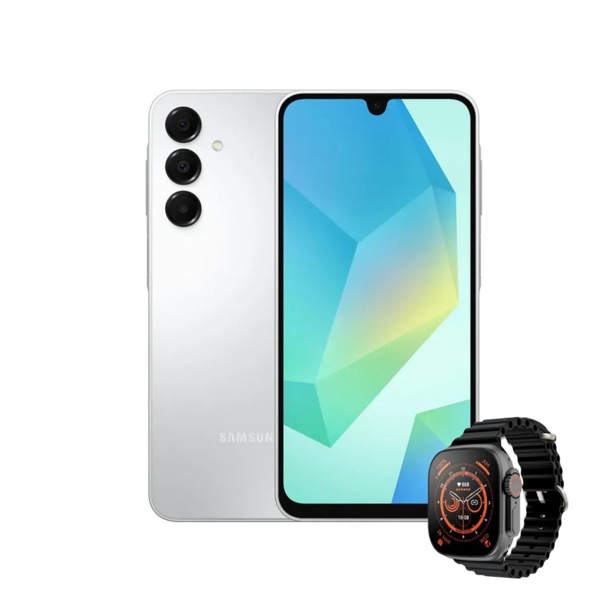 SAMSUNG - Celular Samsung Galaxy A16 128GB 4GB - PLATEADO + Smartwatch