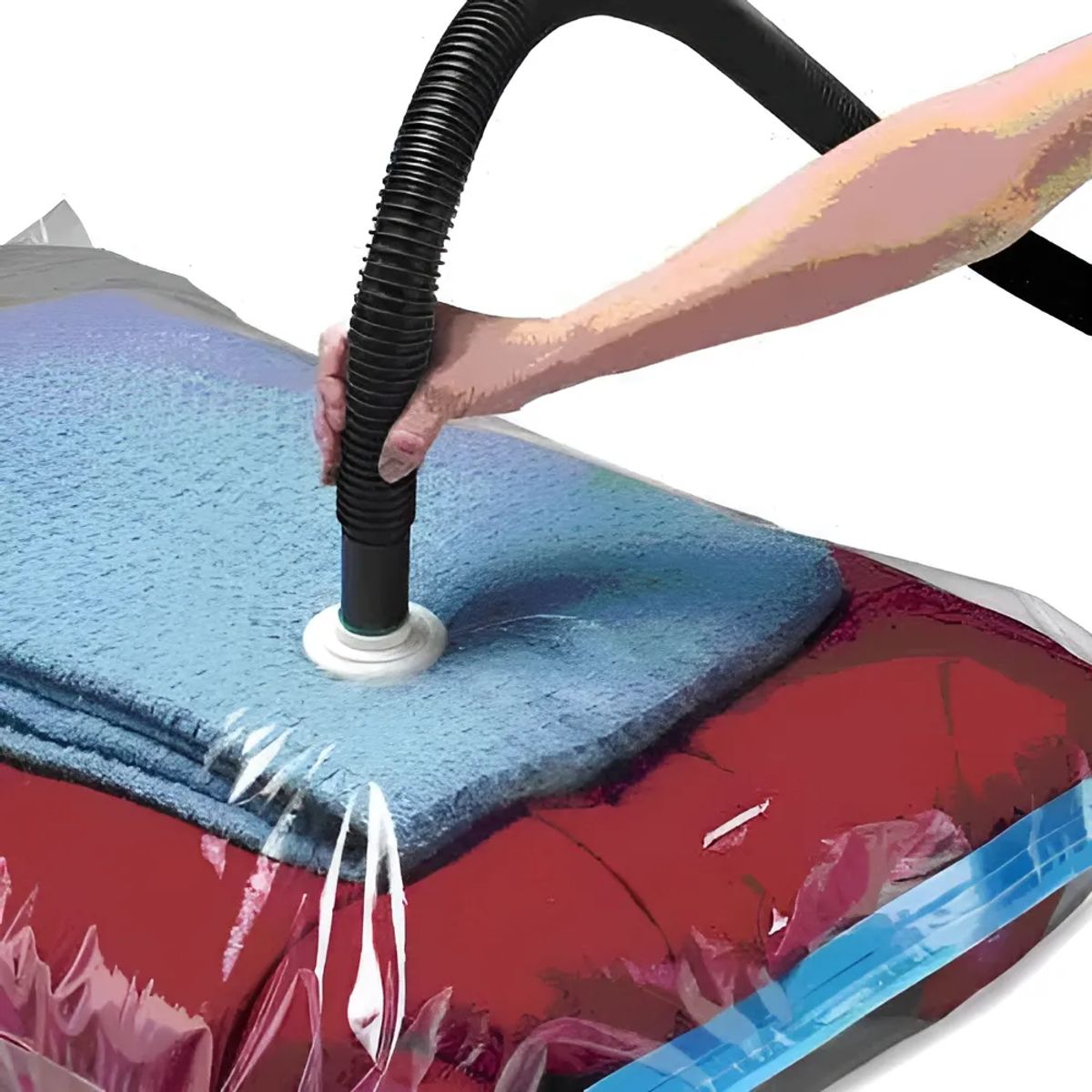 GENERICO - Set X 5 Bolsa Al Vacio Guarda Ropa Aspiradora Espacio