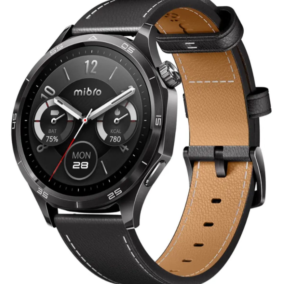 XIAOMI - Reloj Mibro Watch Gt Correa De Cuero + Correa Silicona Negro Negro