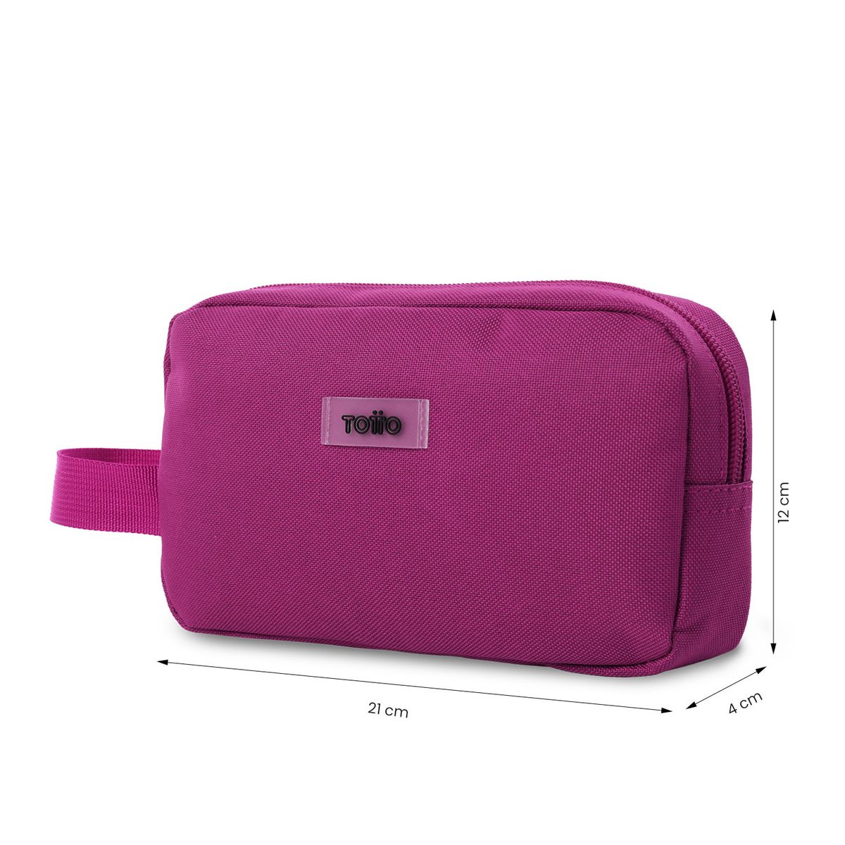 TOTTO - Cartuchera Multiuso Trikout Mediana Rosada