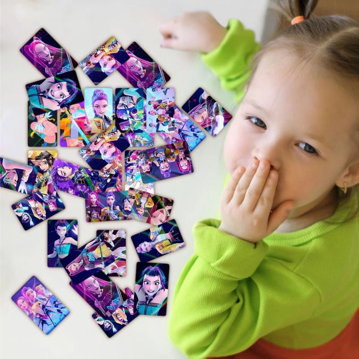 OTRAS MARCAS - Juguetes K-pop Demon Hunters Huntrix - Set de 30 Cartas Holográficas
