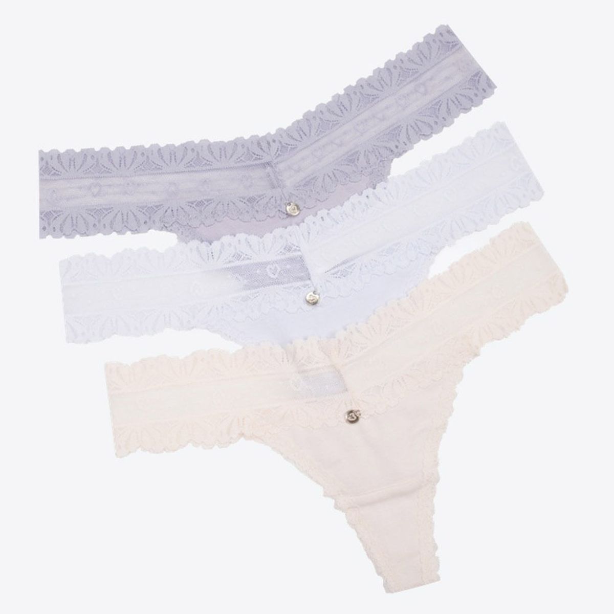 LILI PINK - Panty tipo brasilera en algodón paquete x3