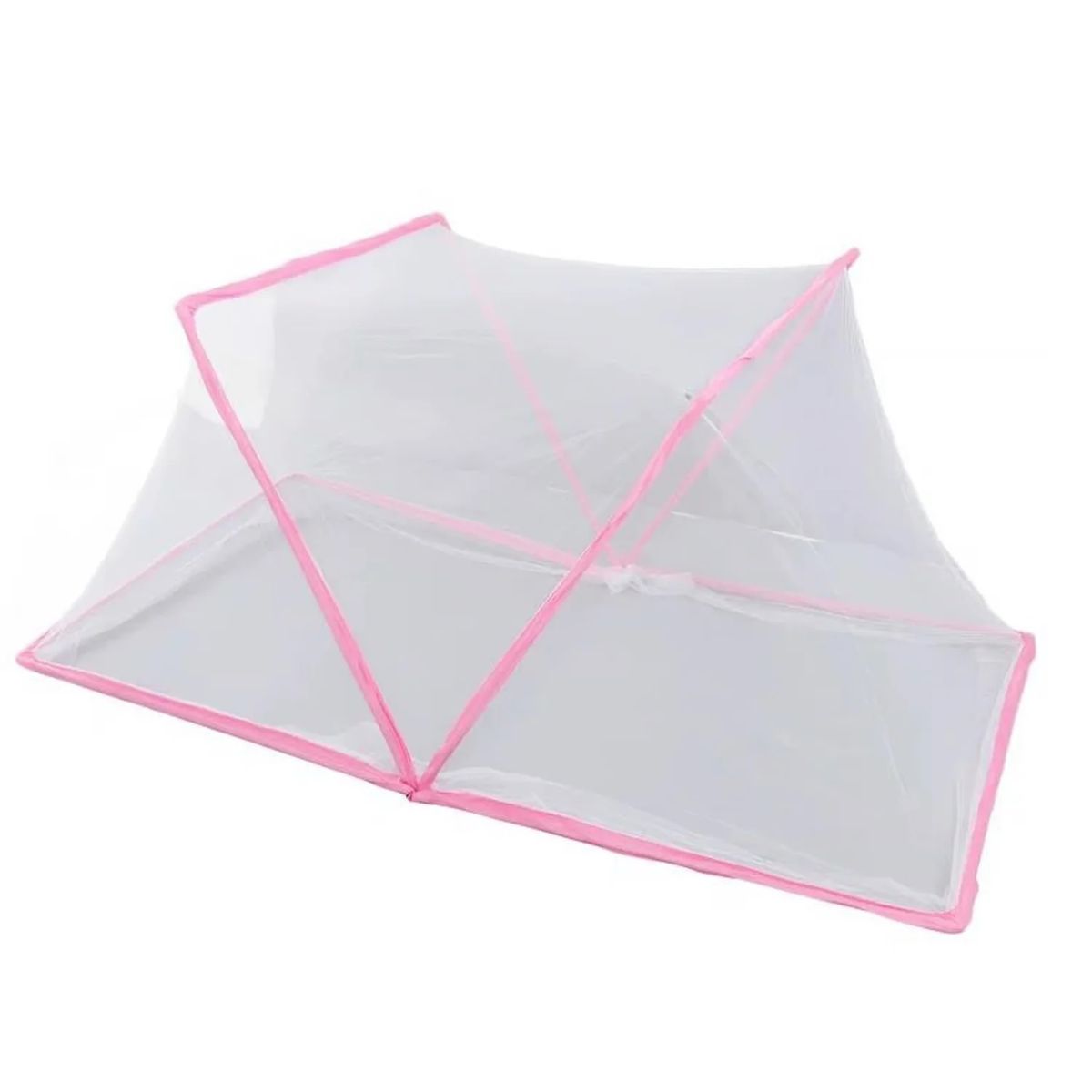 GENERAL - Toldillo Mosquitero 190x160x80cm Plegable Armado Facil Portatil Rosado