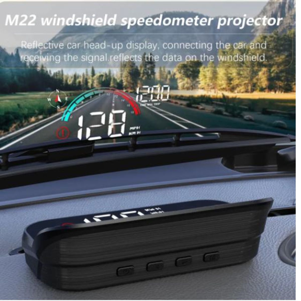 TECNOHOGAR JS - Proyector De Velocimetro Parabrisas Para CARRO