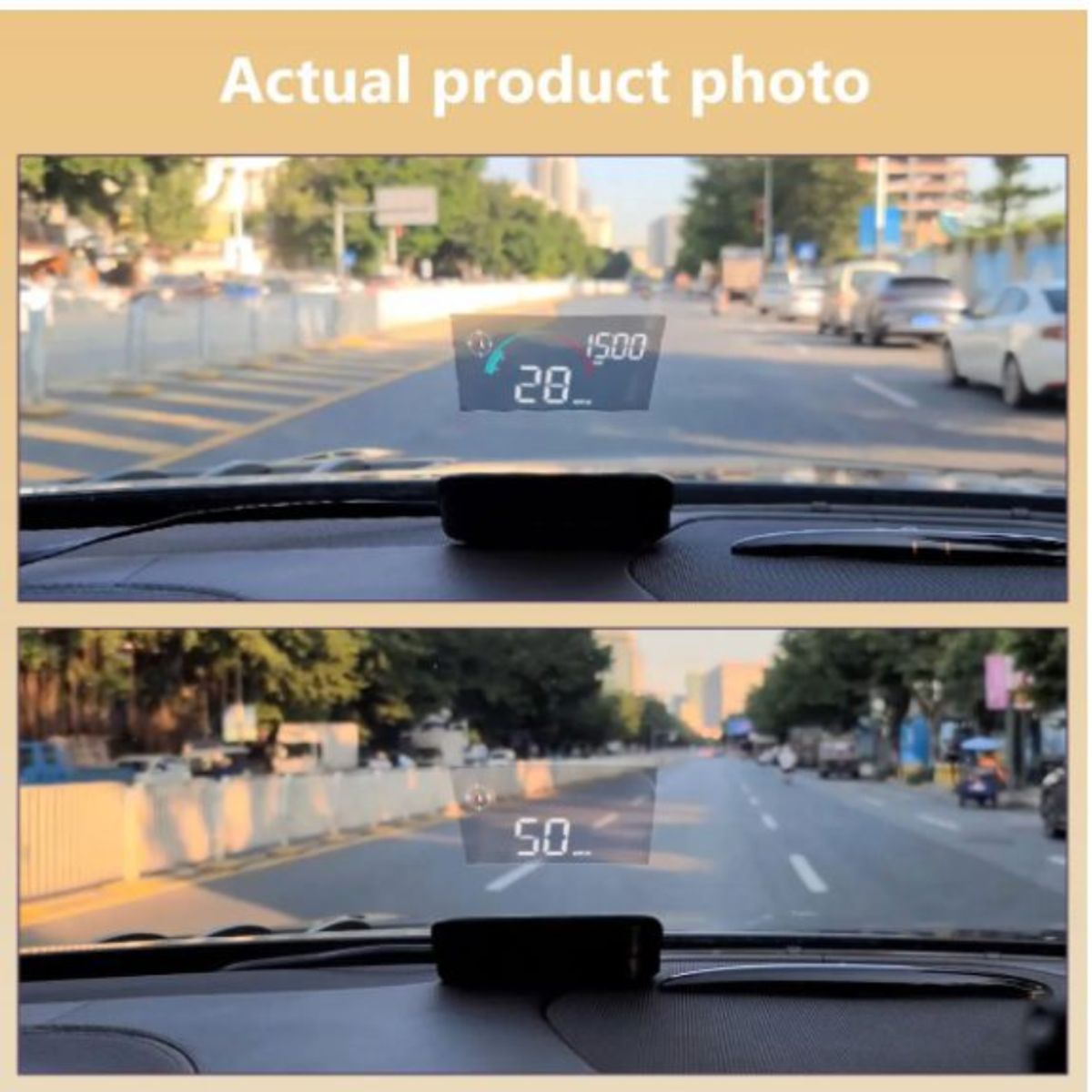 TECNOHOGAR JS - Proyector De Velocimetro Parabrisas Para CARRO