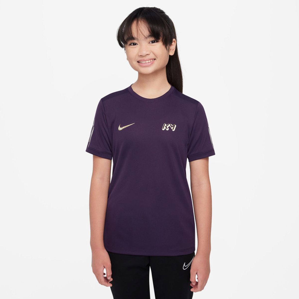 NIKE - Camiseta Unisex niño fútbol Nike Kylian Mbappé Academy Morado