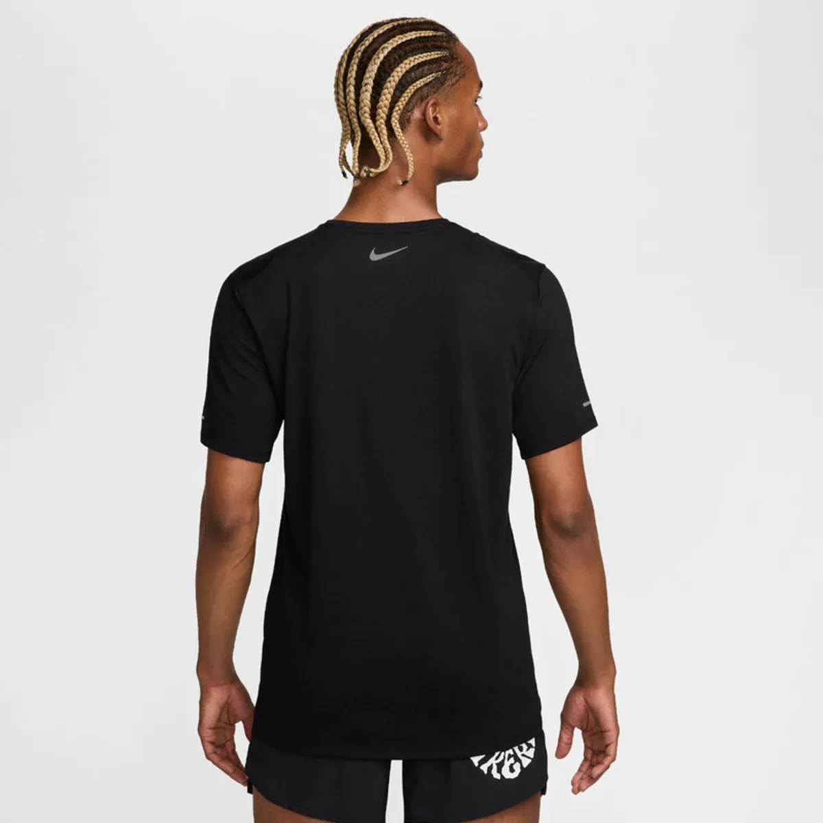 NIKE - Camiseta Hombre running Nike Rise 365 Run Energy Negro