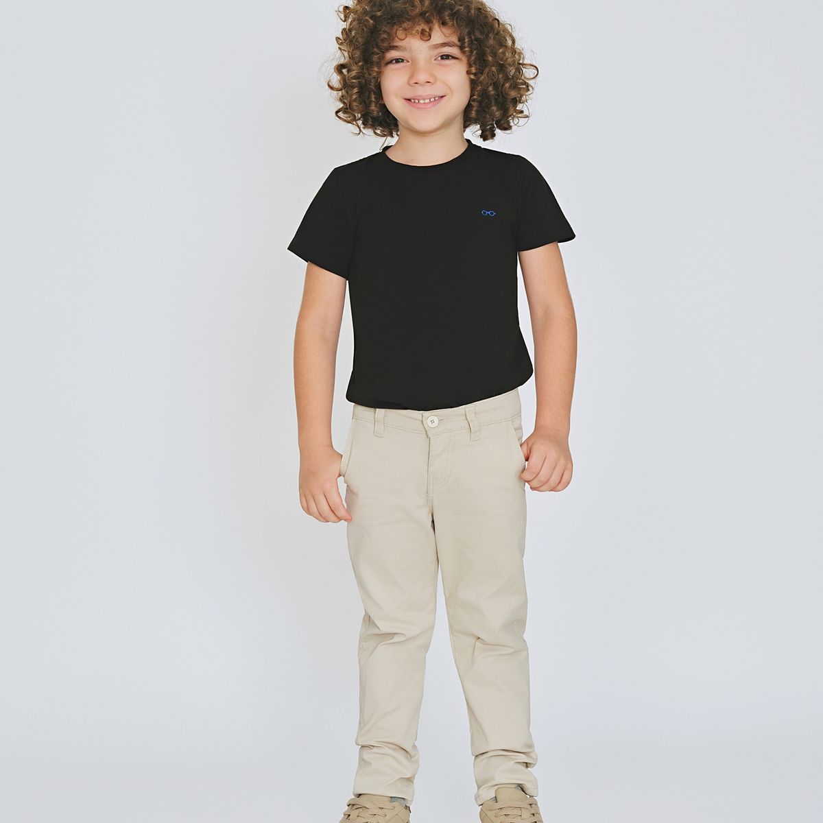 GENERICO - PANTALON DE DRILL NIÑO BEIGE