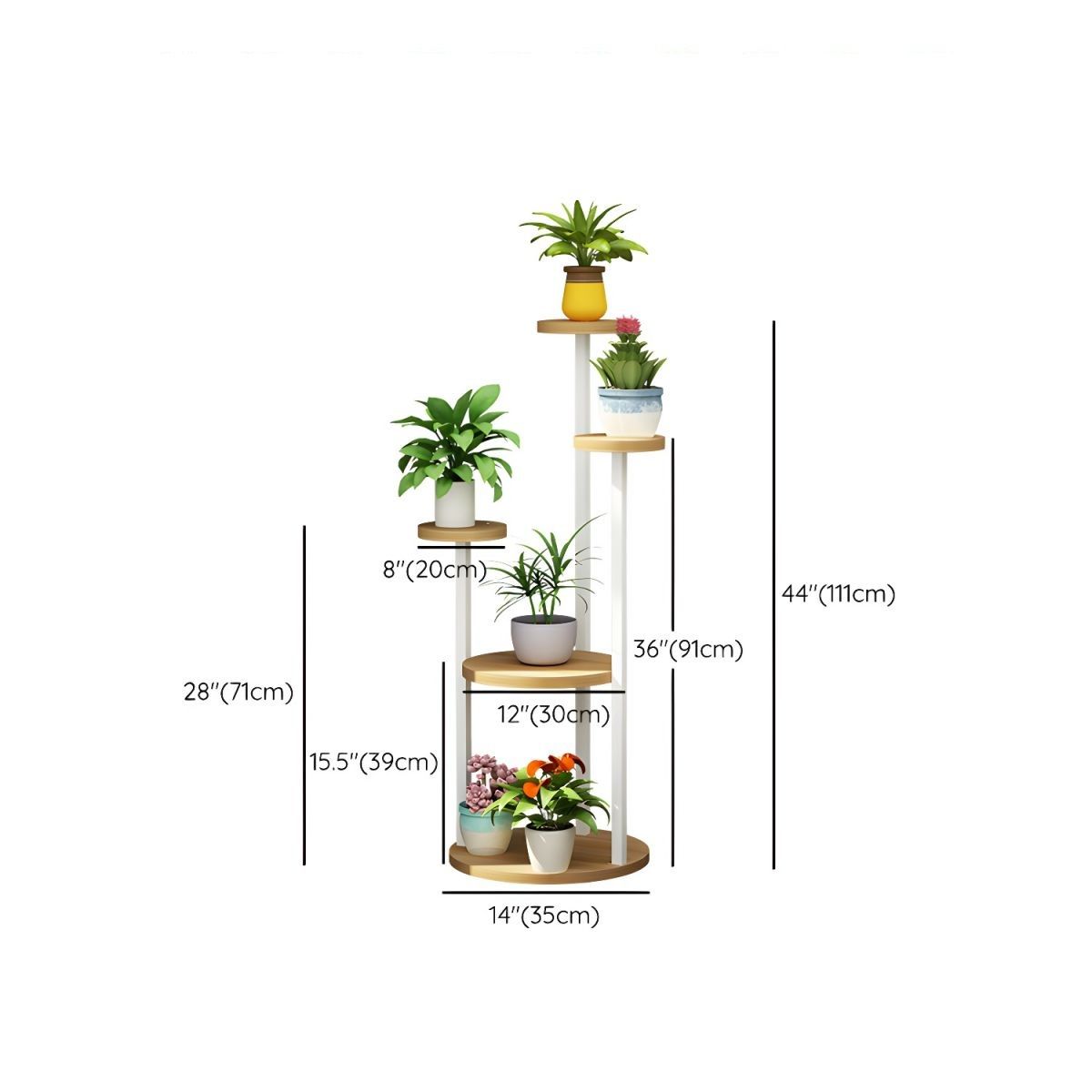OEM - Estante Para Plantas Interior Y Exterior De Metal