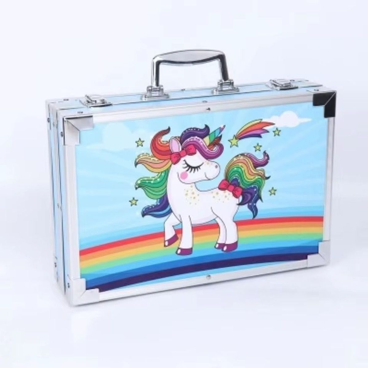 GENERICO - Set de Arte Metálico de 145 Piezas KBX-145 Azul