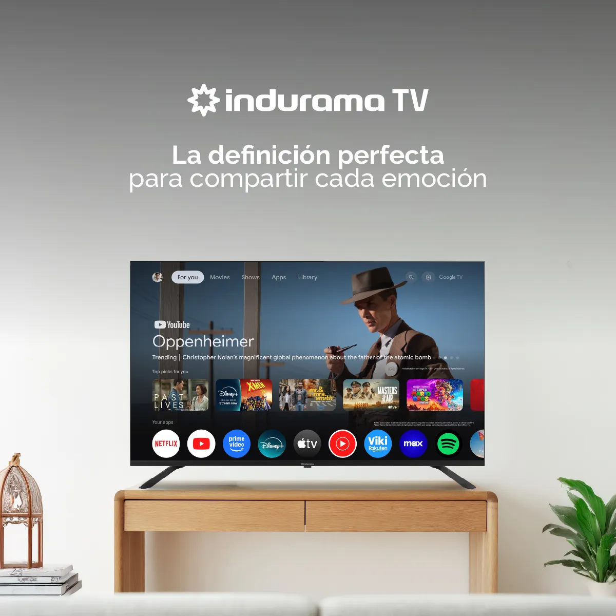 INDURAMA - Smart TV QLED Indurama 58” IND-58UQE11 - 4K UHD Android