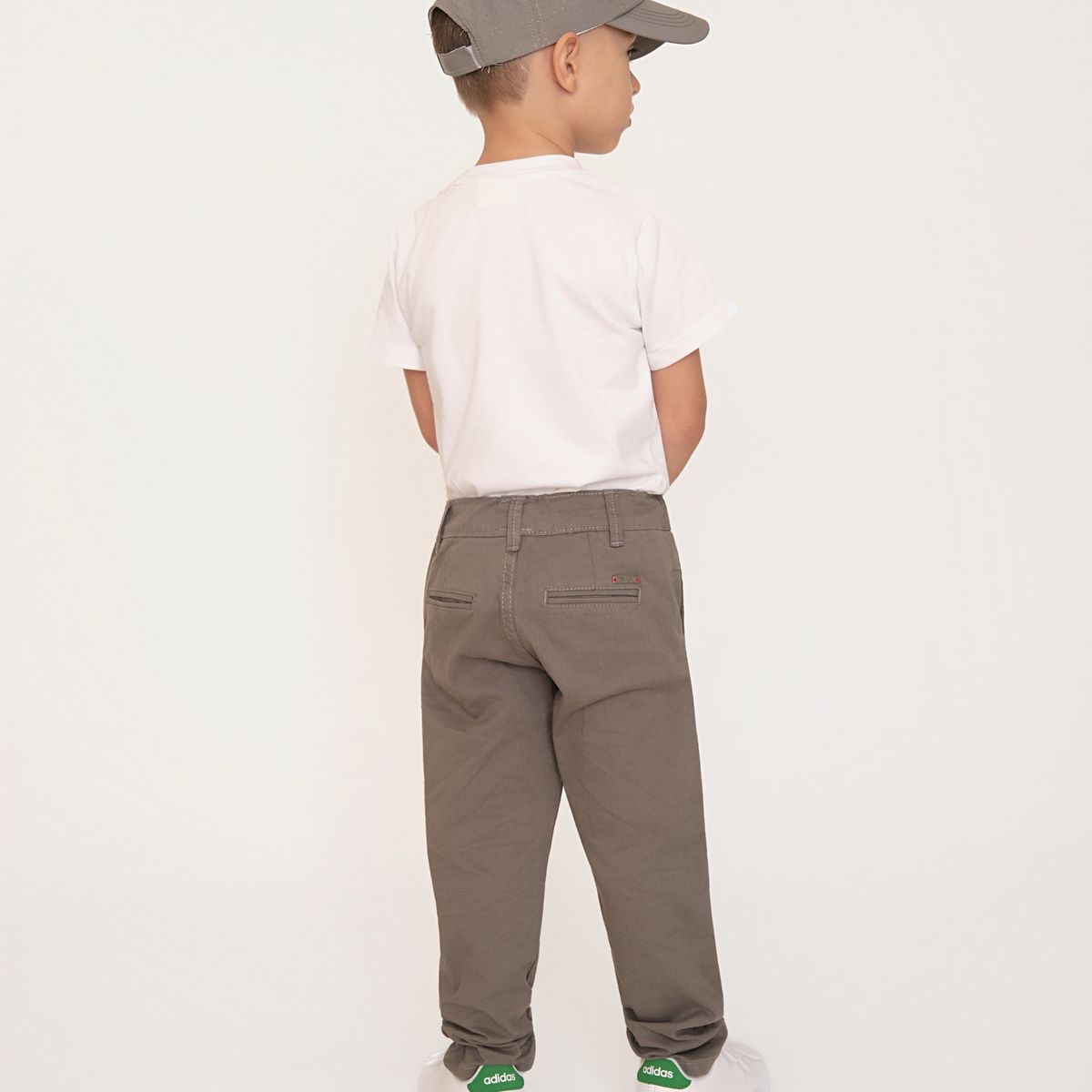 GENERICO - PANTALON DE DRILL NIÑO GRIS