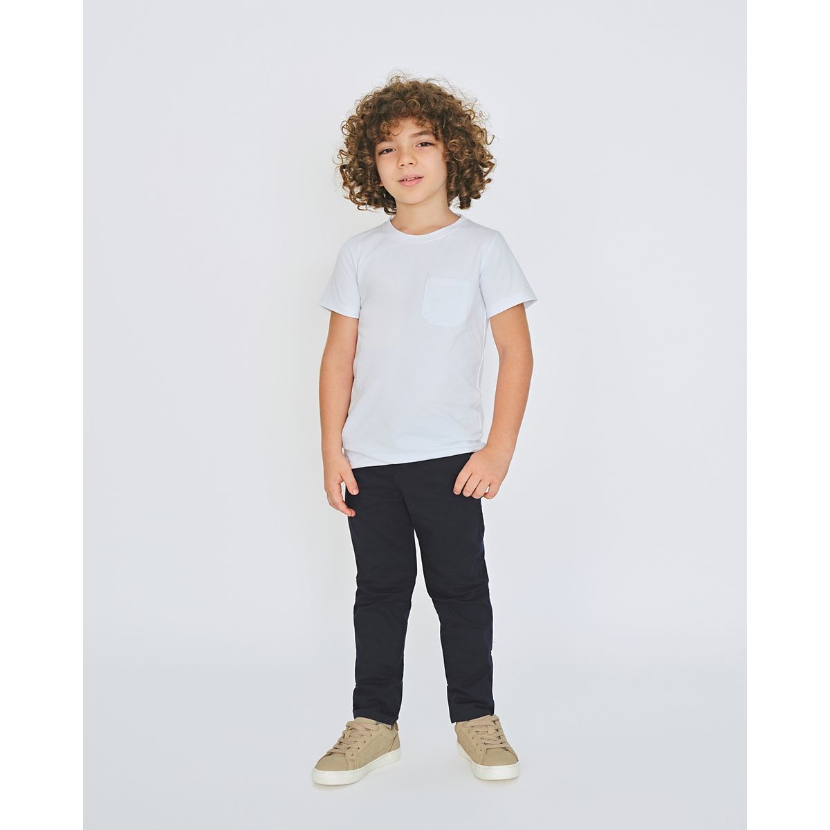 GENERICO - PANTALON DE DRILL NIÑO AZUL NAVY