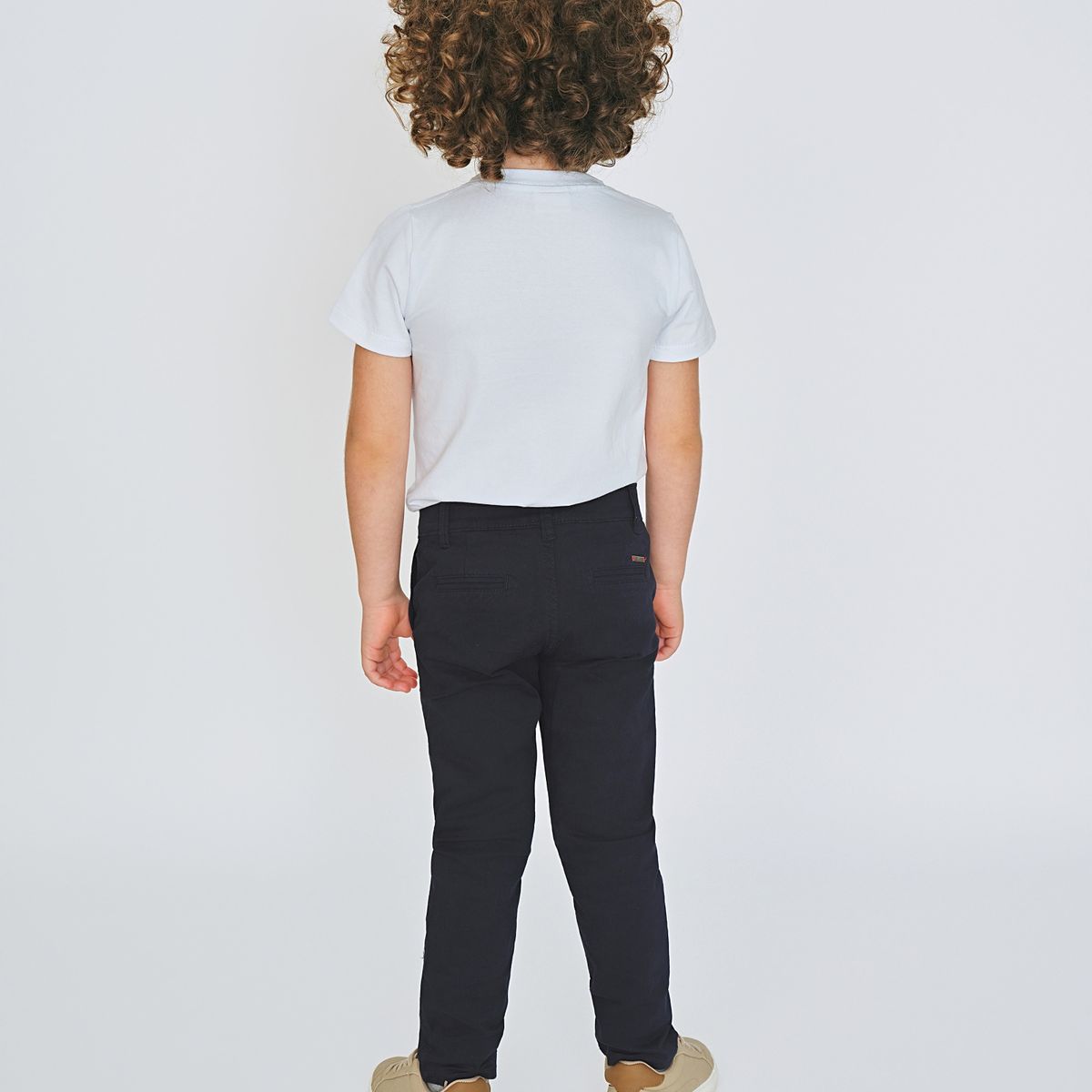 GENERICO - PANTALON DE DRILL NIÑO AZUL NAVY