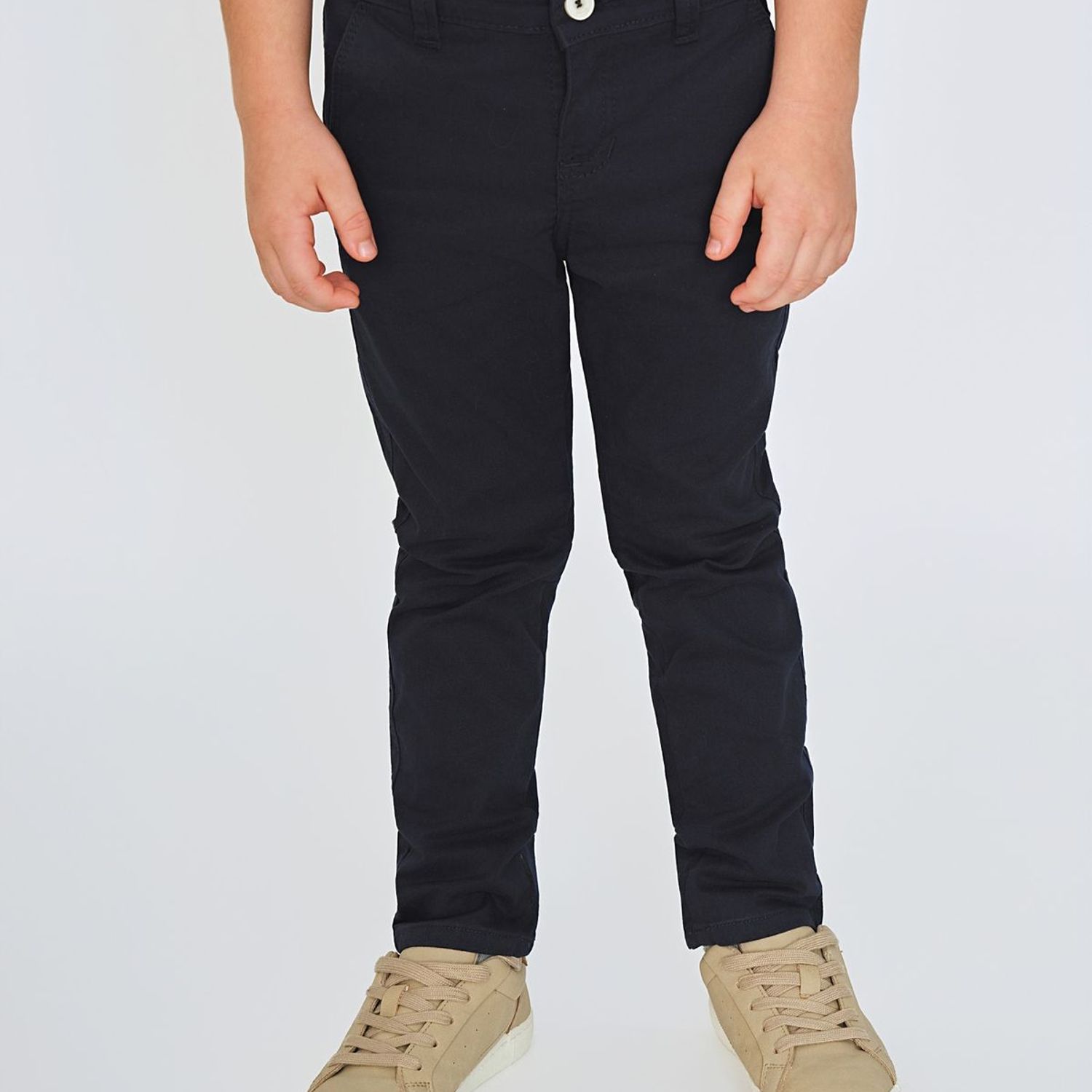 PANTALON DE DRILL NIÑO AZUL NAVY GENERICO