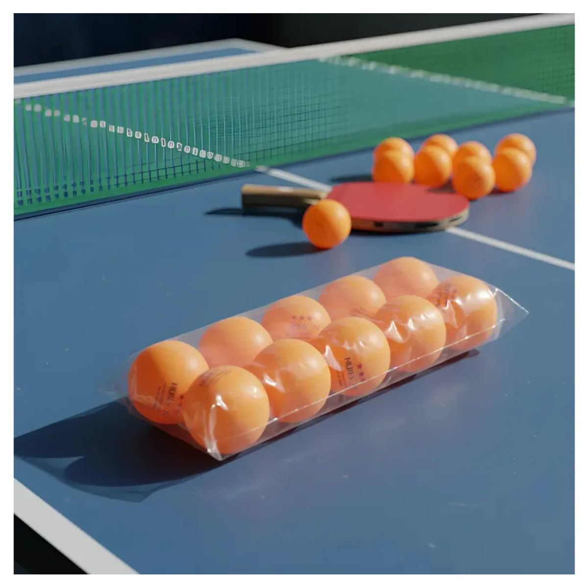 OTRAS MARCAS - Pelota De Ping Pong Huieson 3 Estrellas 40mm X 10 Unidades