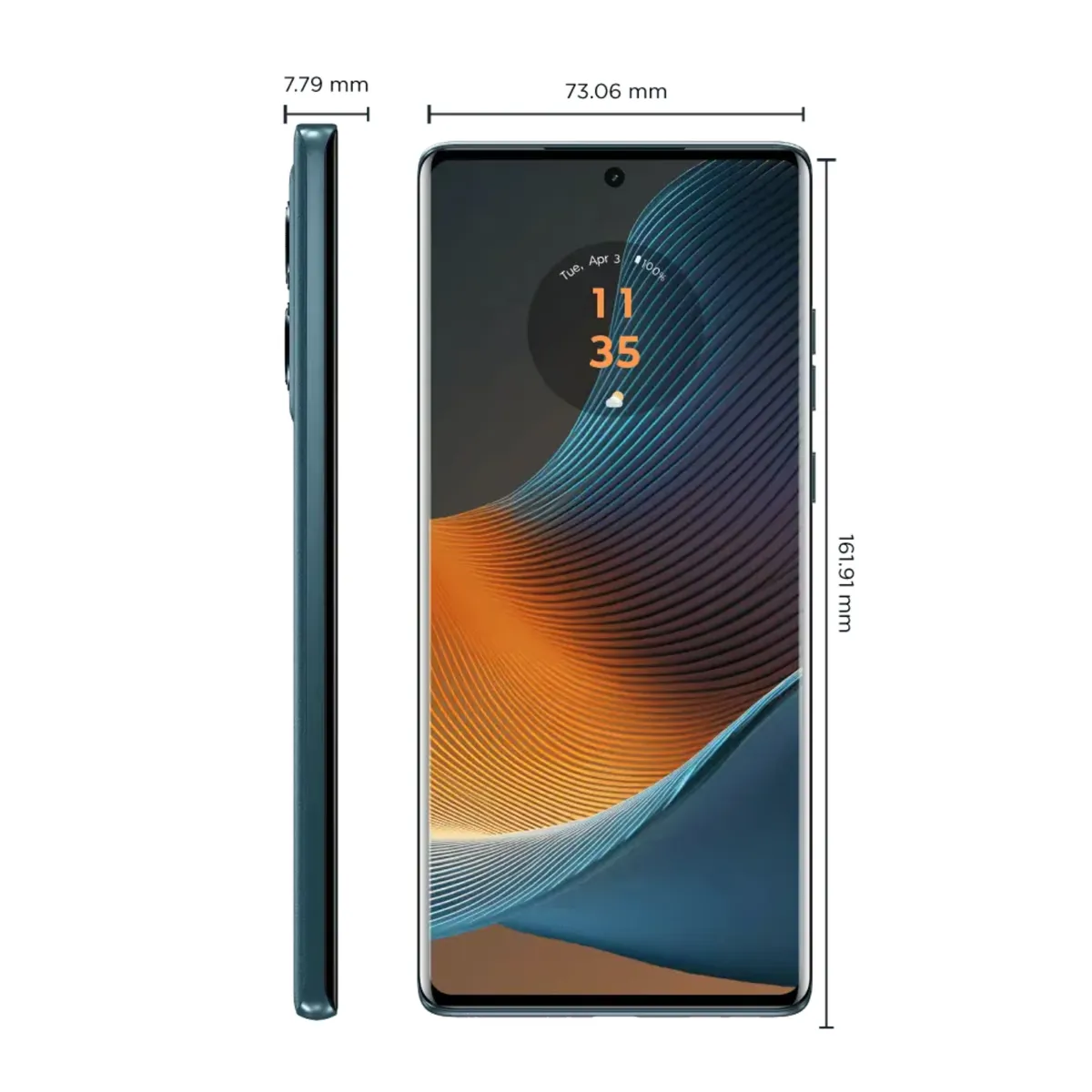 MOTOROLA - Celular MOTOROLA Edge 50 Fusion 12GB 512GB 5G Verde Azulado