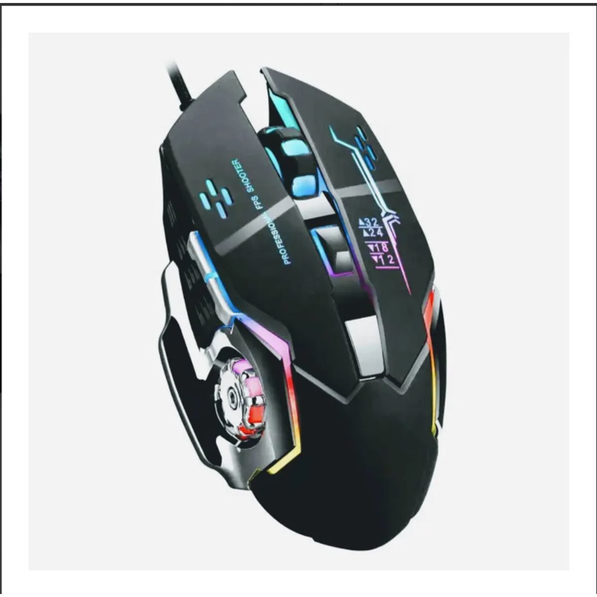 GENERICO - Mouse Gamer Inalámbrico Q6 Rgb