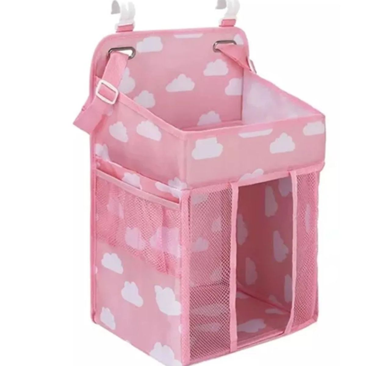 GENERICO - Organizador De Cuna Para Pañales Ropa De Cama Rosa