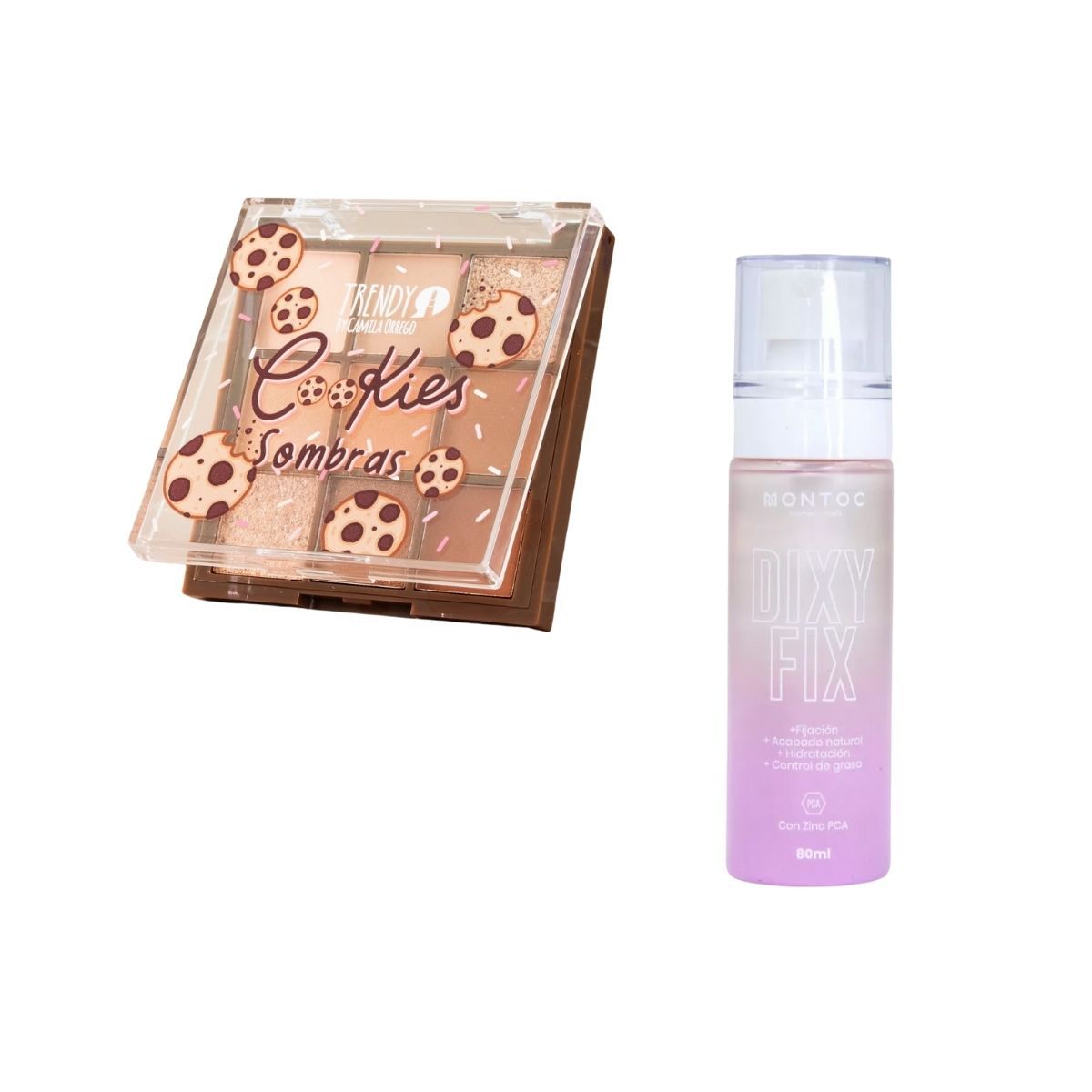 TRENDY - Paleta Sombras Trendy 9 Tonos Tierra Fijador Maquillaje