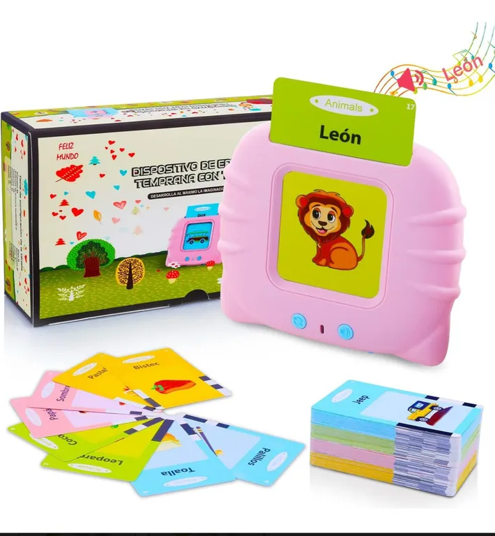 Lector Interactivo Bilingüe De Aprendizaje Para Niños Rosa GENERICO ...