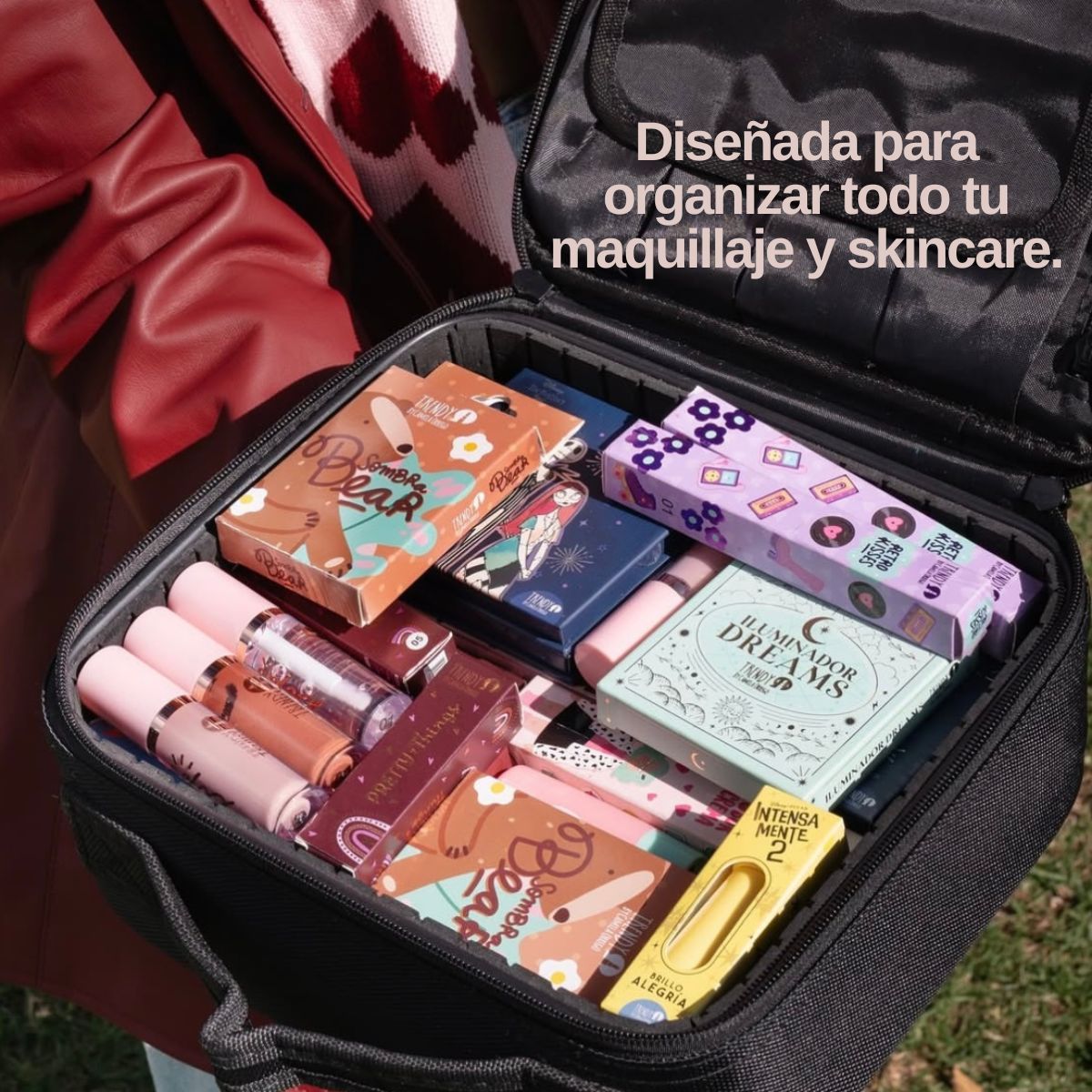 MONTOC MAKEUP - Maleta Mediana Maquillaje Trendy Fijador De Maquillaje Spray