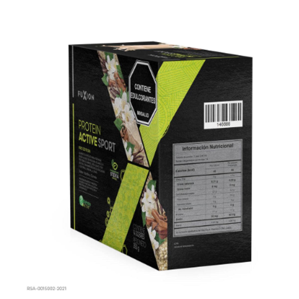 FUXION - PROTEIN ACTIVE SPORT VAINILLA & CANELA- FuXion- Proteína Vegana-Deportistas