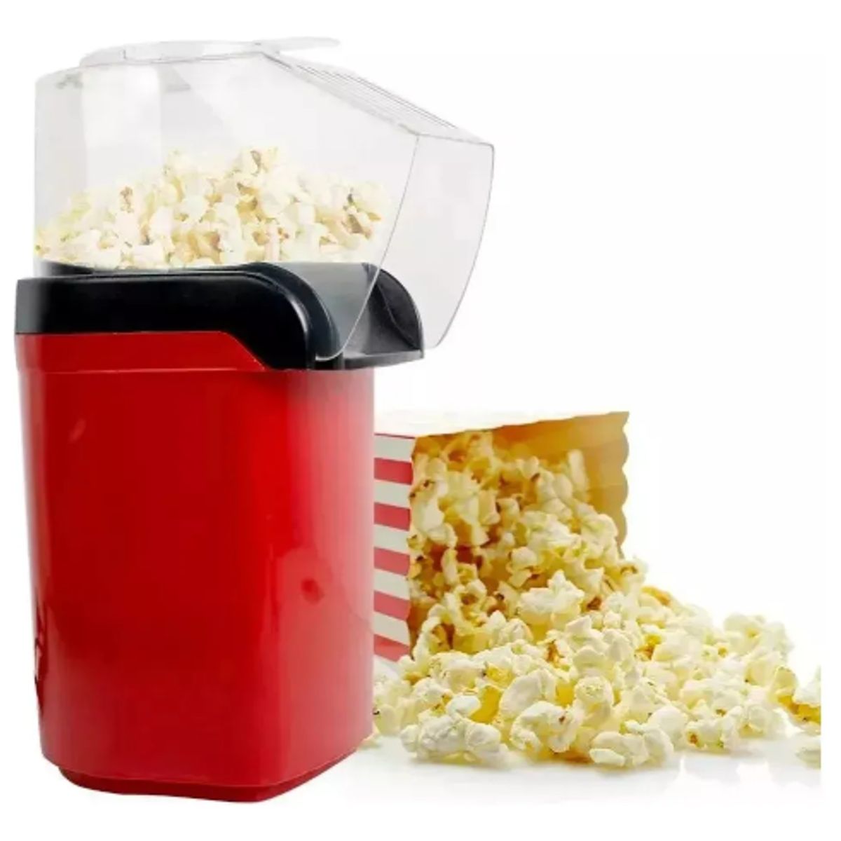 GENERICO - Crispetera Maquina Para Hacer Palomitas De Maíz Saludable Rojo 110v