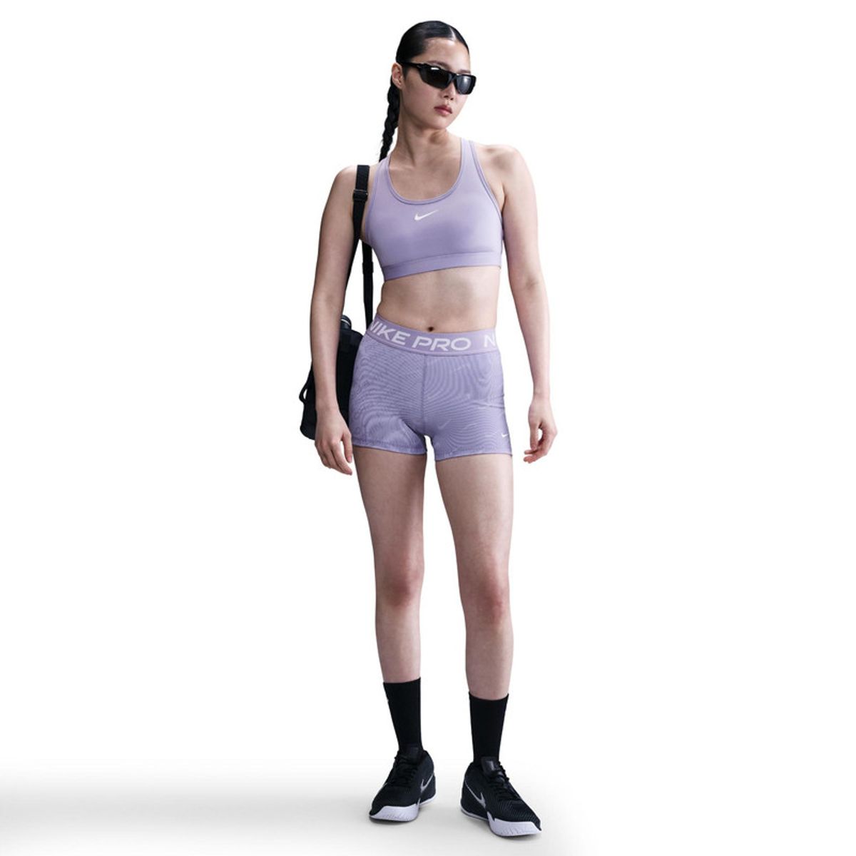 NIKE - Shorts Mujer training Nike Pro Lila