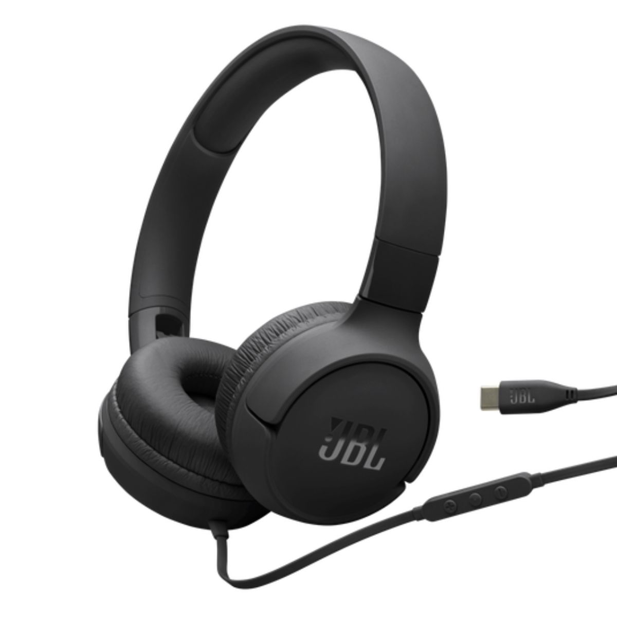 JBL - Audífonos JBL Tune 520C USB-C Diadema Hi-Res Audio Pure Bass Manos Libres y Micrófono Celular Negro