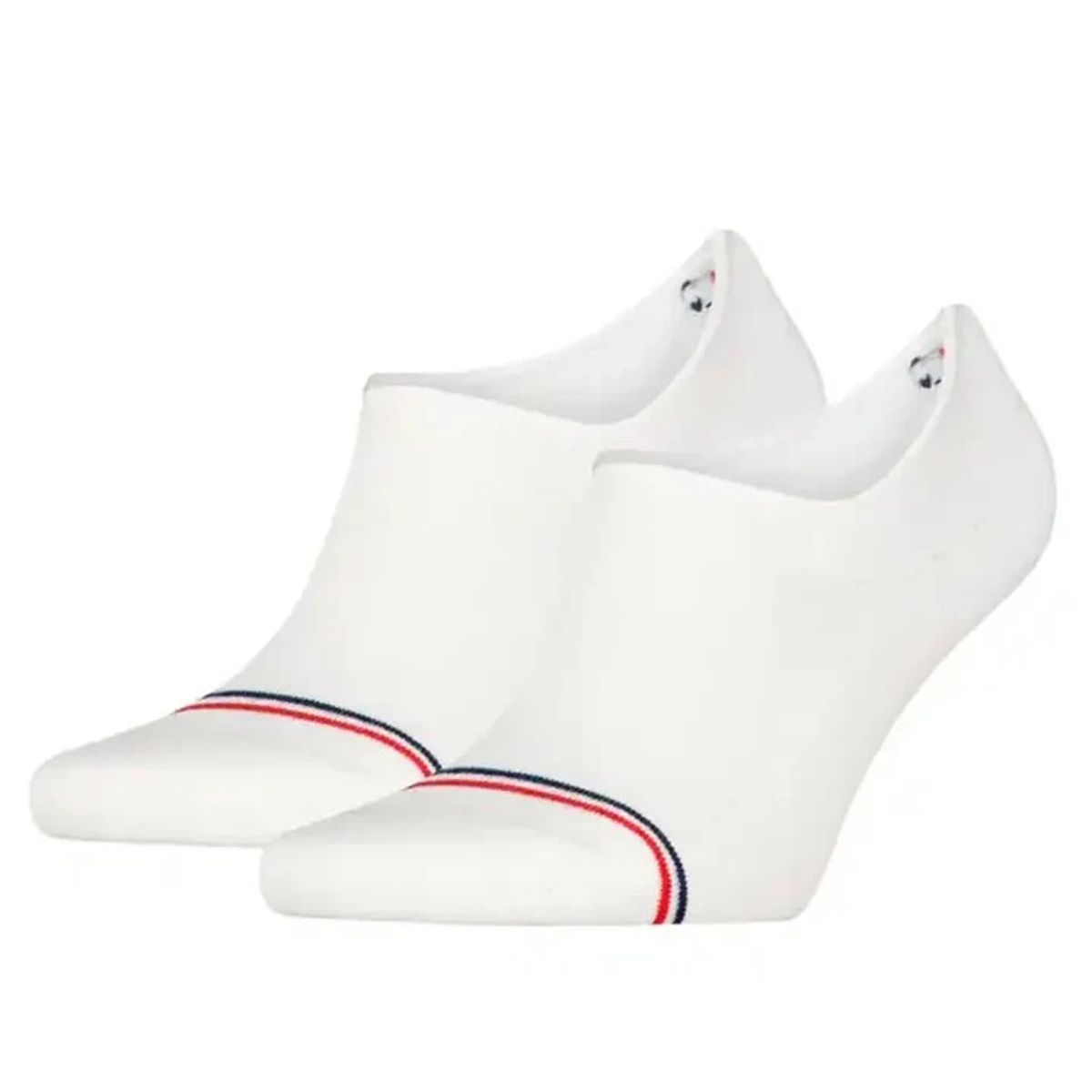TOMMY HILFIGER - Pack blanco de dos pares de medias tobilleros Tommy Hilfiger